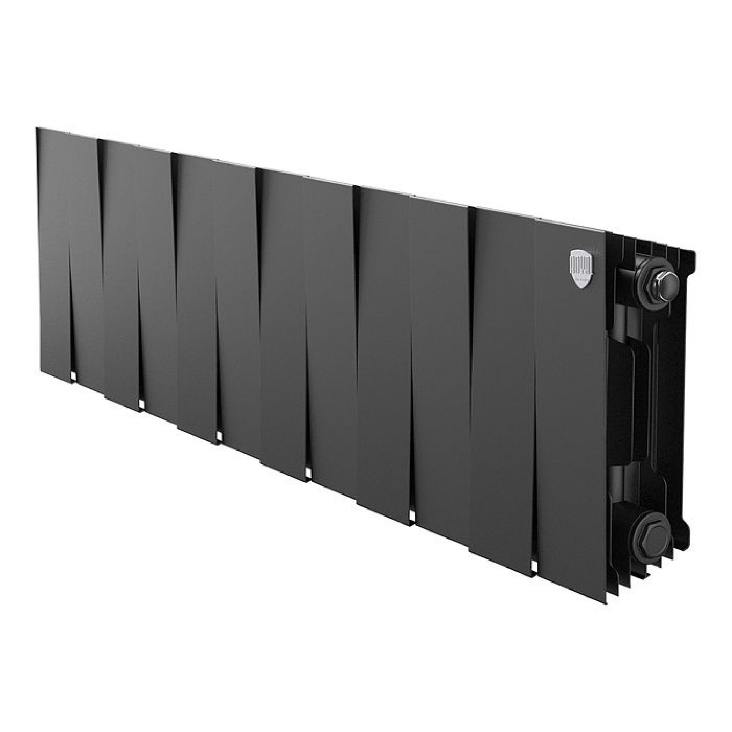 Изображение товара Радиатор водяного отопления биметалл 12 секций Royal thermo PianoForte 200/96 Noir Sable