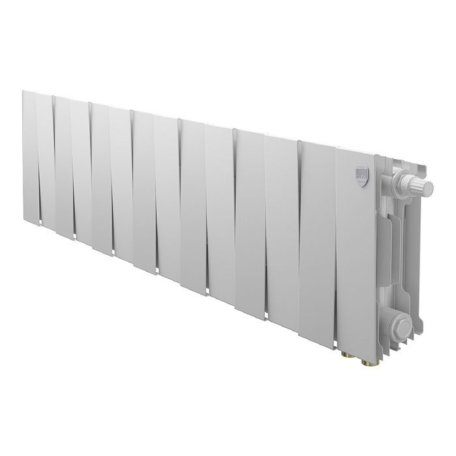 Изображение товара Радиатор Royal thermo Pianoforte 200/112 биметалл 14 секций нижнее подключение цвет белый