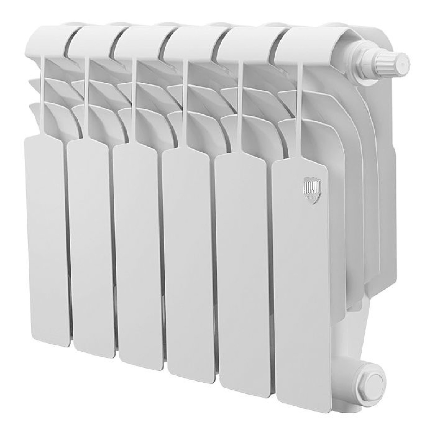 Изображение товара Радиатор Royal thermo Vittoria 300/48 биметалл 6 секций нижнее подключение белый 132187