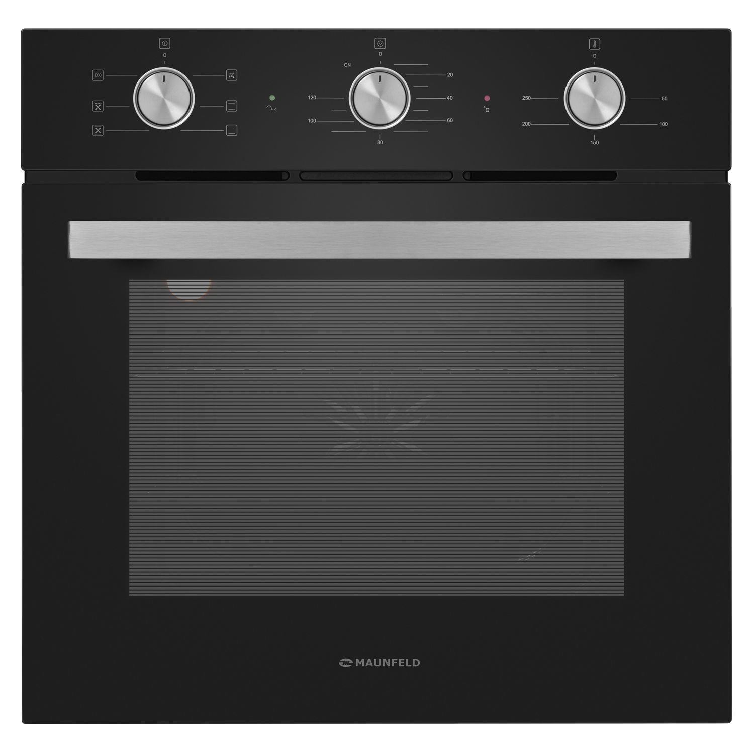 Изображение товара Электрический встраиваемый духовой шкаф Maunfeld AEOF6060B 59.5x59x52 см цвет черный