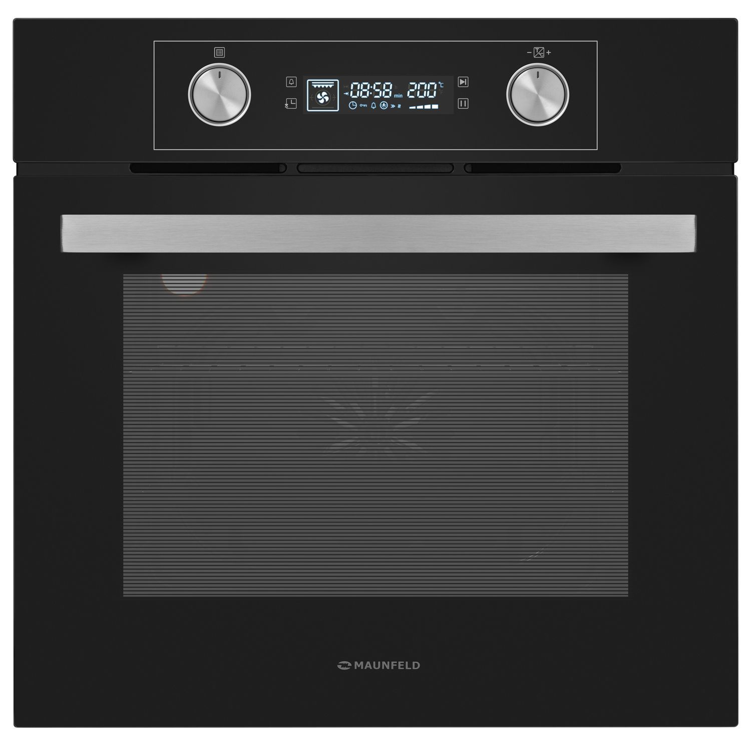 Изображение товара Электрический встроенный духовка Maunfeld AEOH6062B 60 л черная с цифровым дисплеем