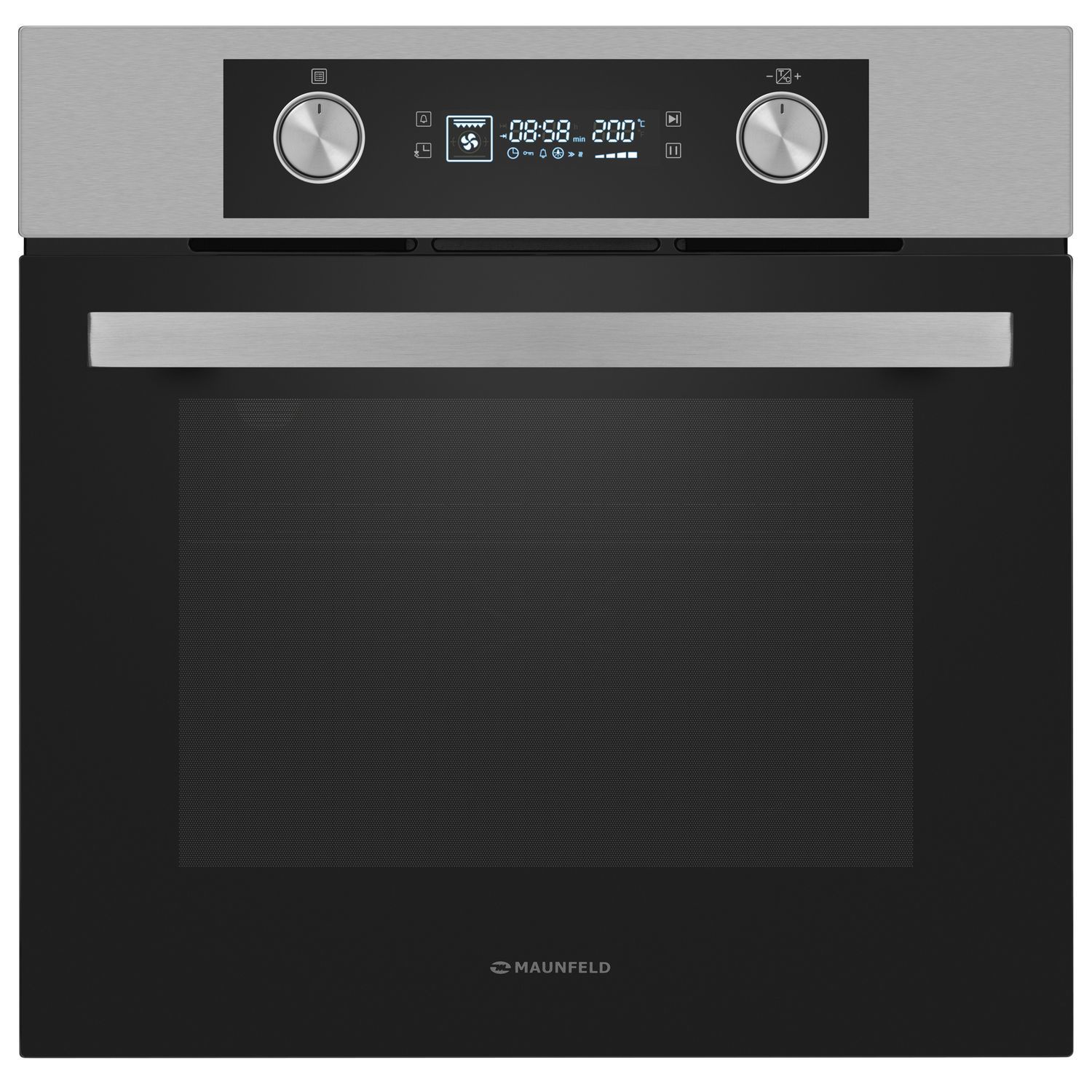 Изображение товара Электрический встраиваемый духовой шкаф Maunfeld AEOH6062S 60л серебристый