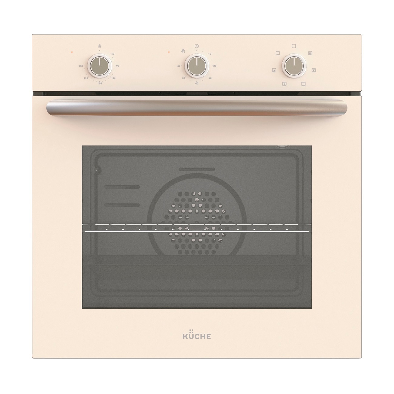 Изображение товара Электрический встраиваемый духовой шкаф Kuche AGM 167 I 59.5x56x59 см цвет бежевый с розовым оттенком