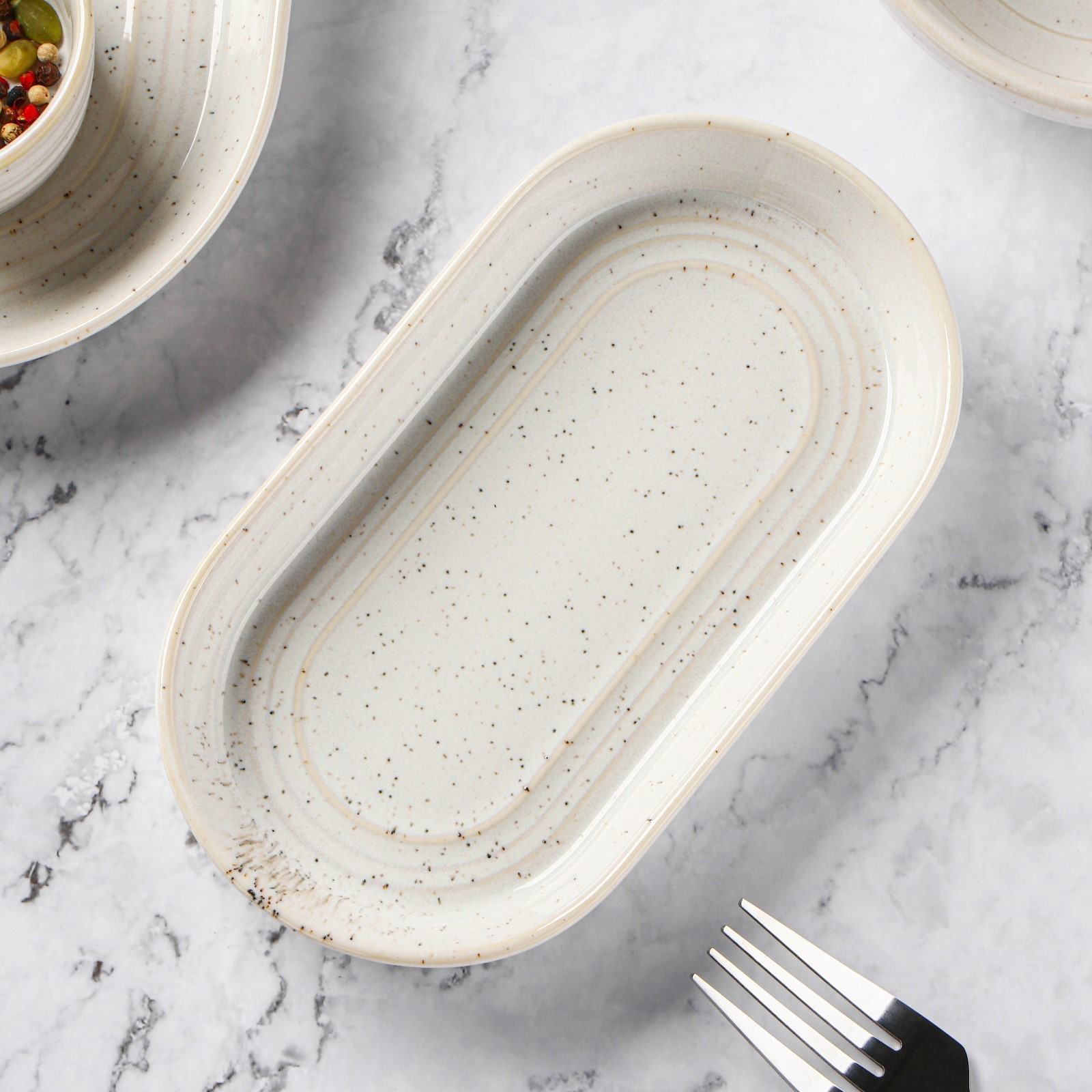 Изображение товара Тарелка Magistro Urban 18x18 см фарфор цвет белый