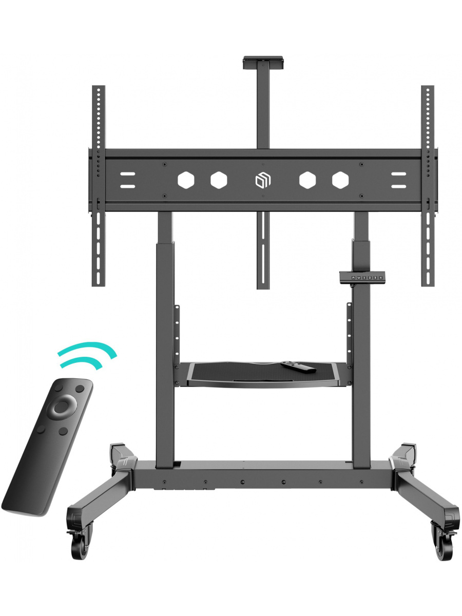Изображение товара Напольная моторизированная стойка для ТВ ONKRON TS1991 eLift 160 см черная
