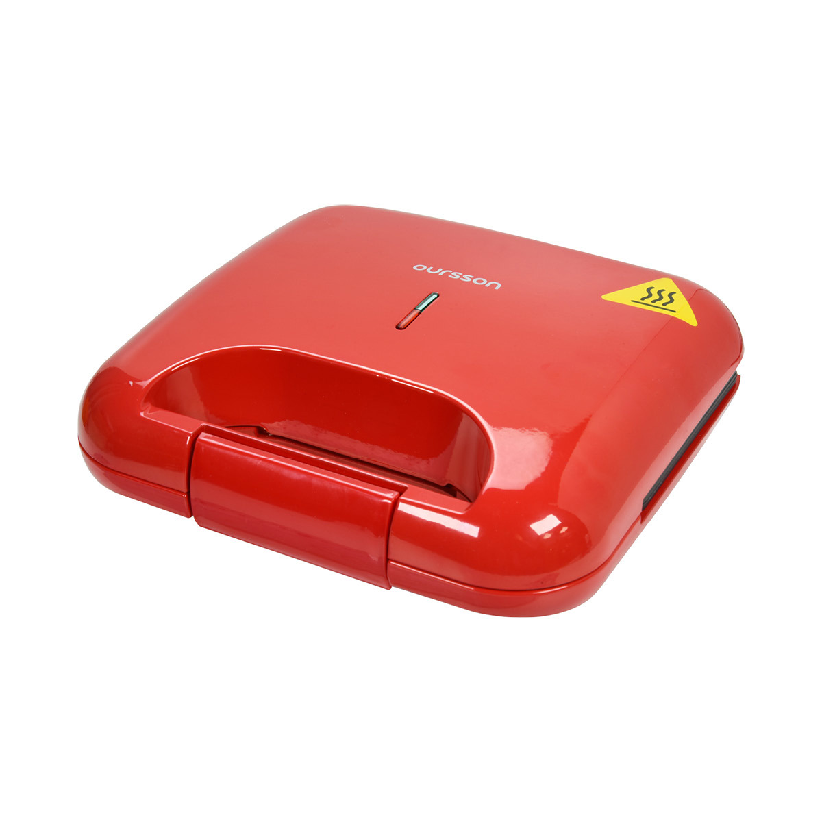Изображение товара Электрическая сэндвичница Oursson EG0703/RD с антипригарным покрытием 750 Вт красная