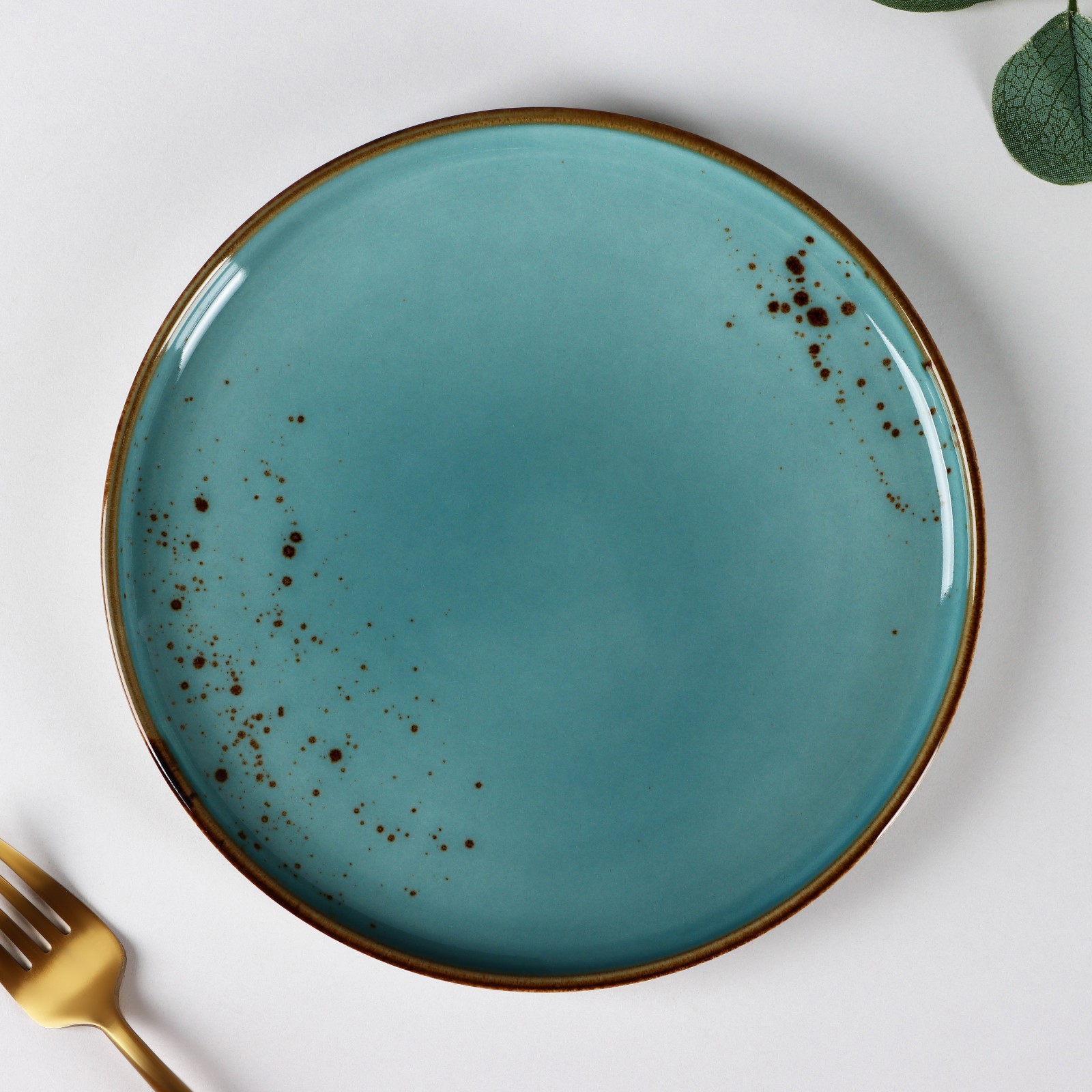 Изображение товара Обеденная тарелка Magistro Церера d=20,3 см фарфор голубая