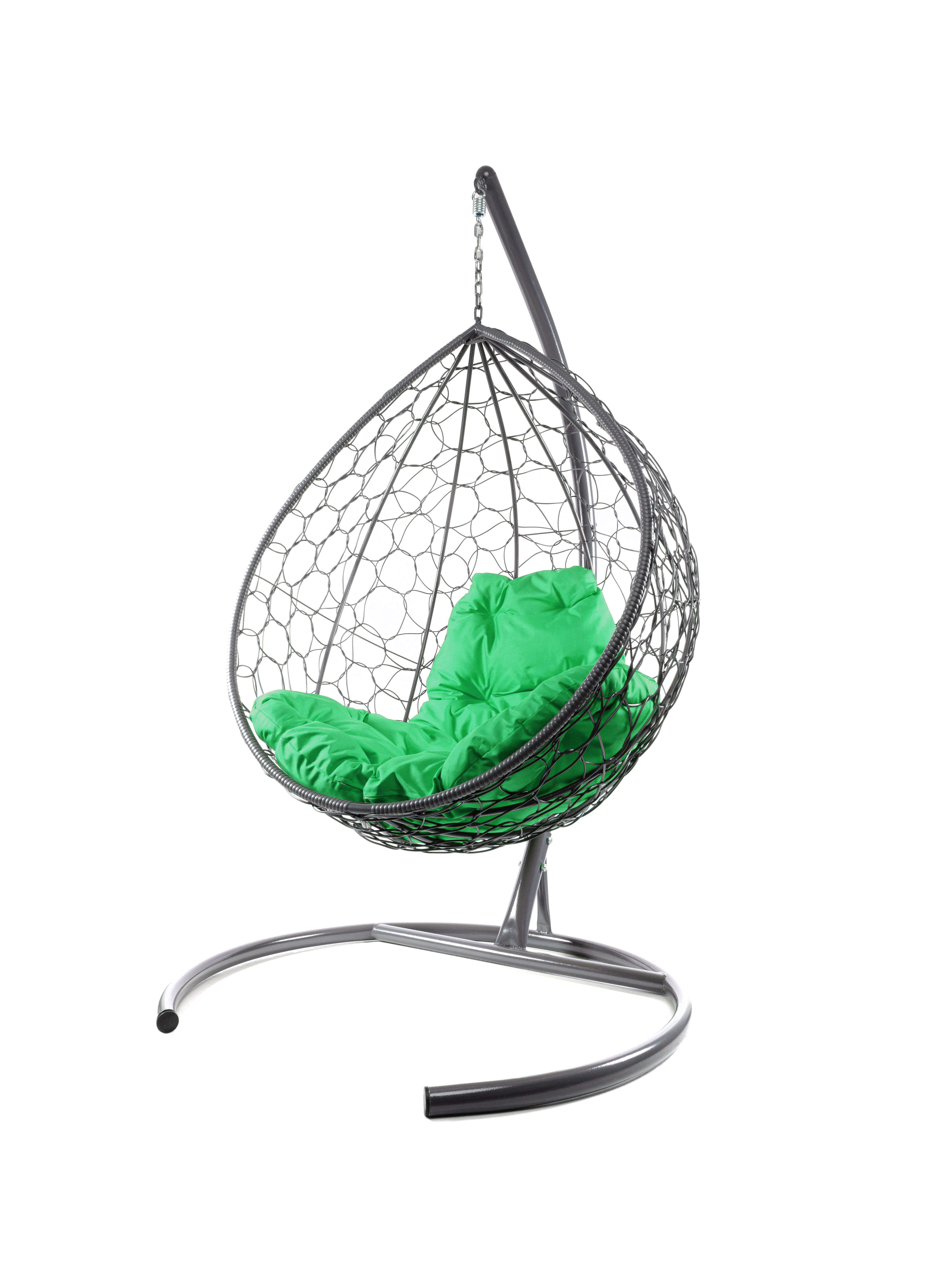 Изображение товара Подвесное кресло-кокон M-group 11020304 Капля серый/серебристый