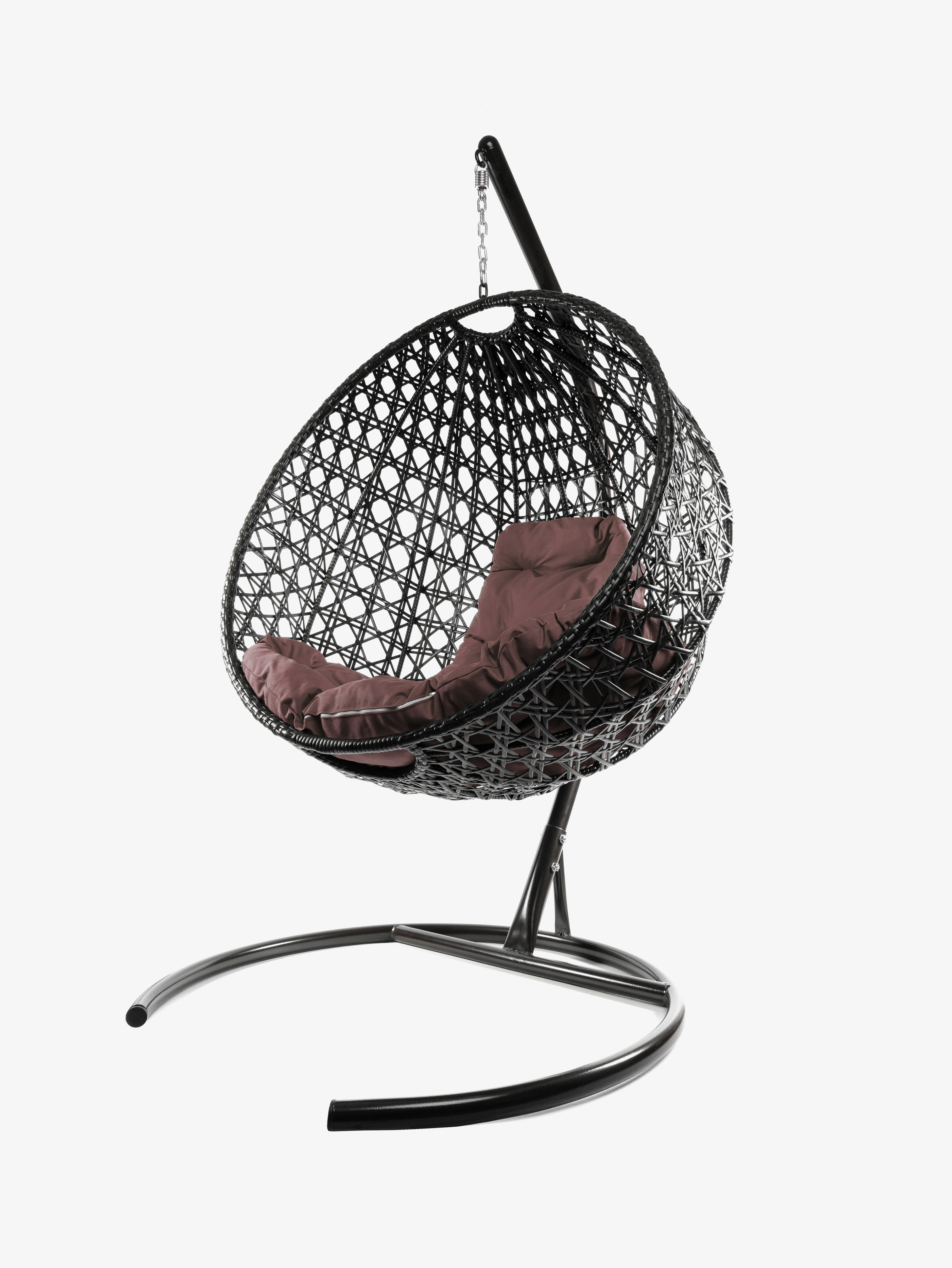 Изображение товара Кресло подвесное М-group Круг Люкс 1-местное коричневое, Россия