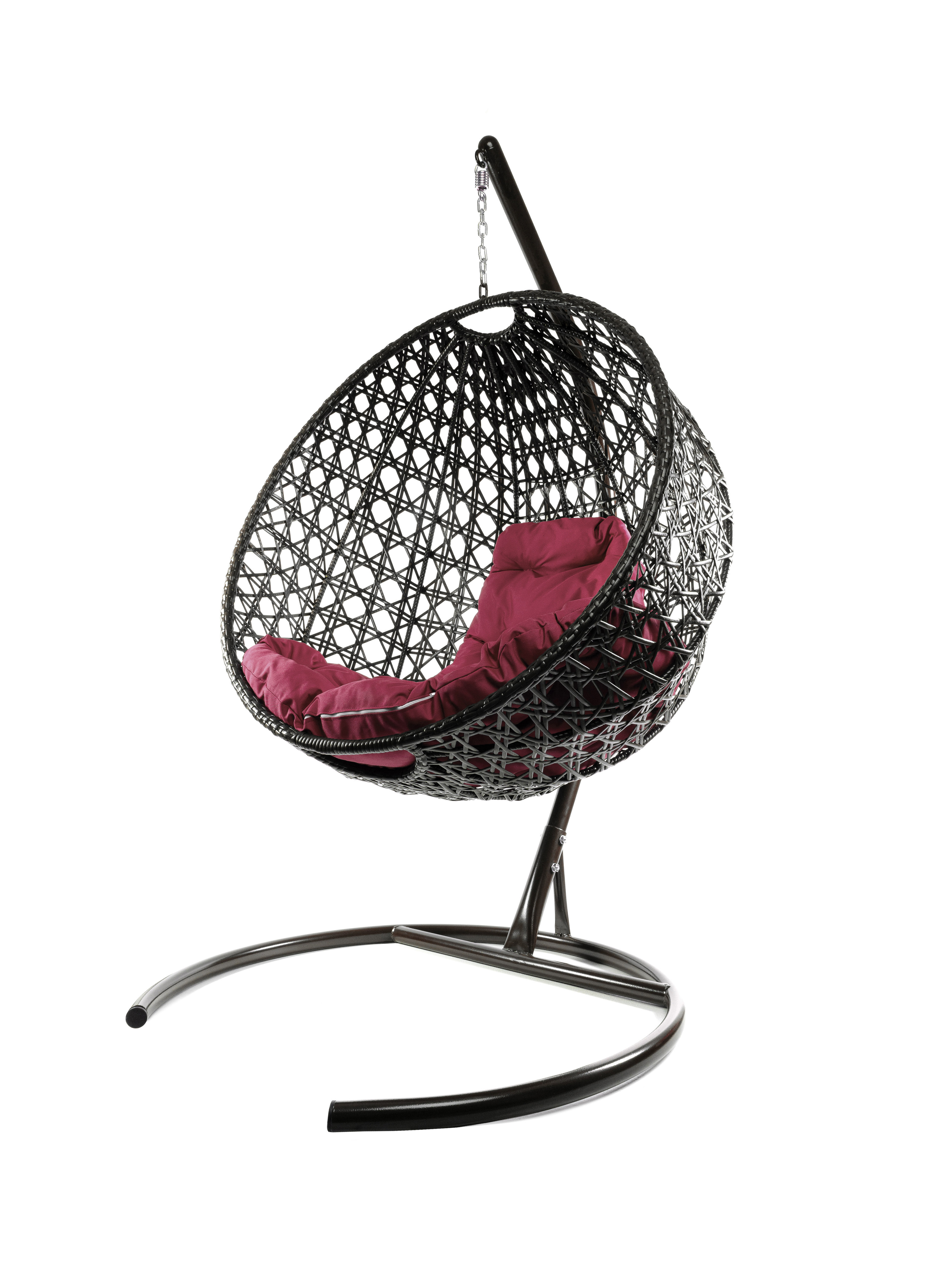 Изображение товара Кресло подвесное М-групп Круг Люкс до 120 кг коричневое стильное и надежное