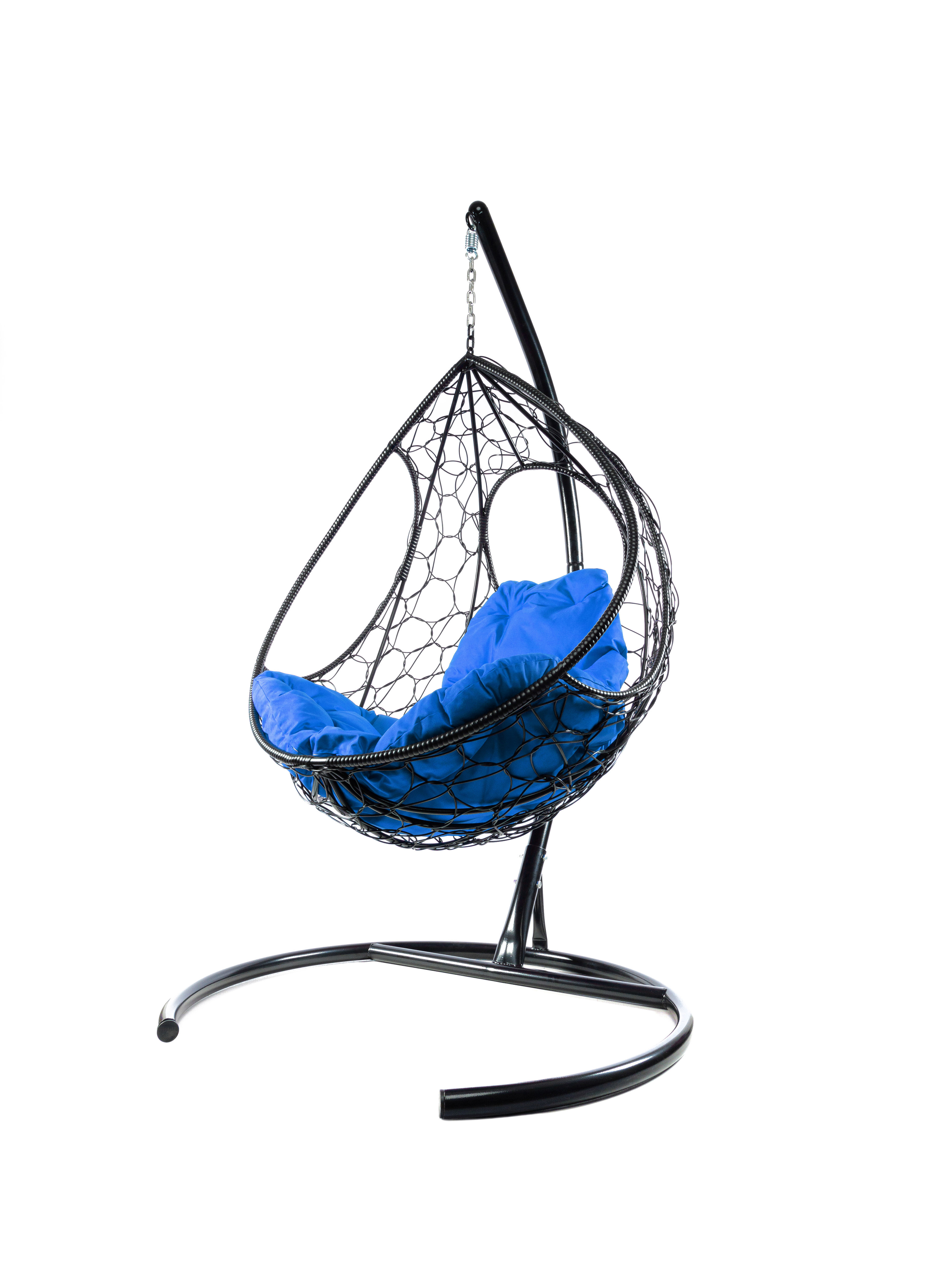 Изображение товара Кресло подвесное Долька M-group 11150410 с подушкой до 120 кг черное стильное комфортабельное