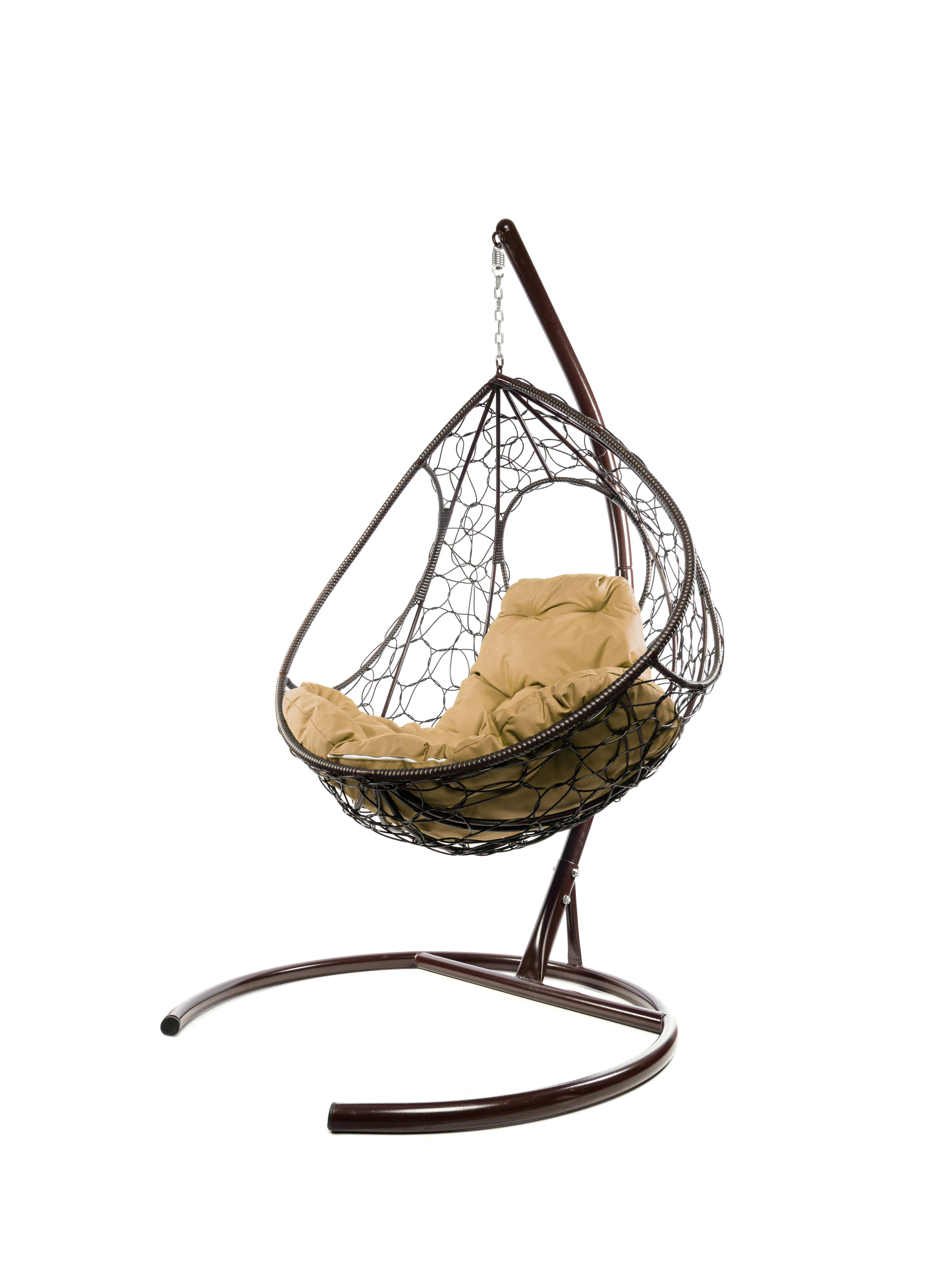 Изображение товара Кресло подвесное М-group Долька, стильное и удобное, до 120 кг, коричневый