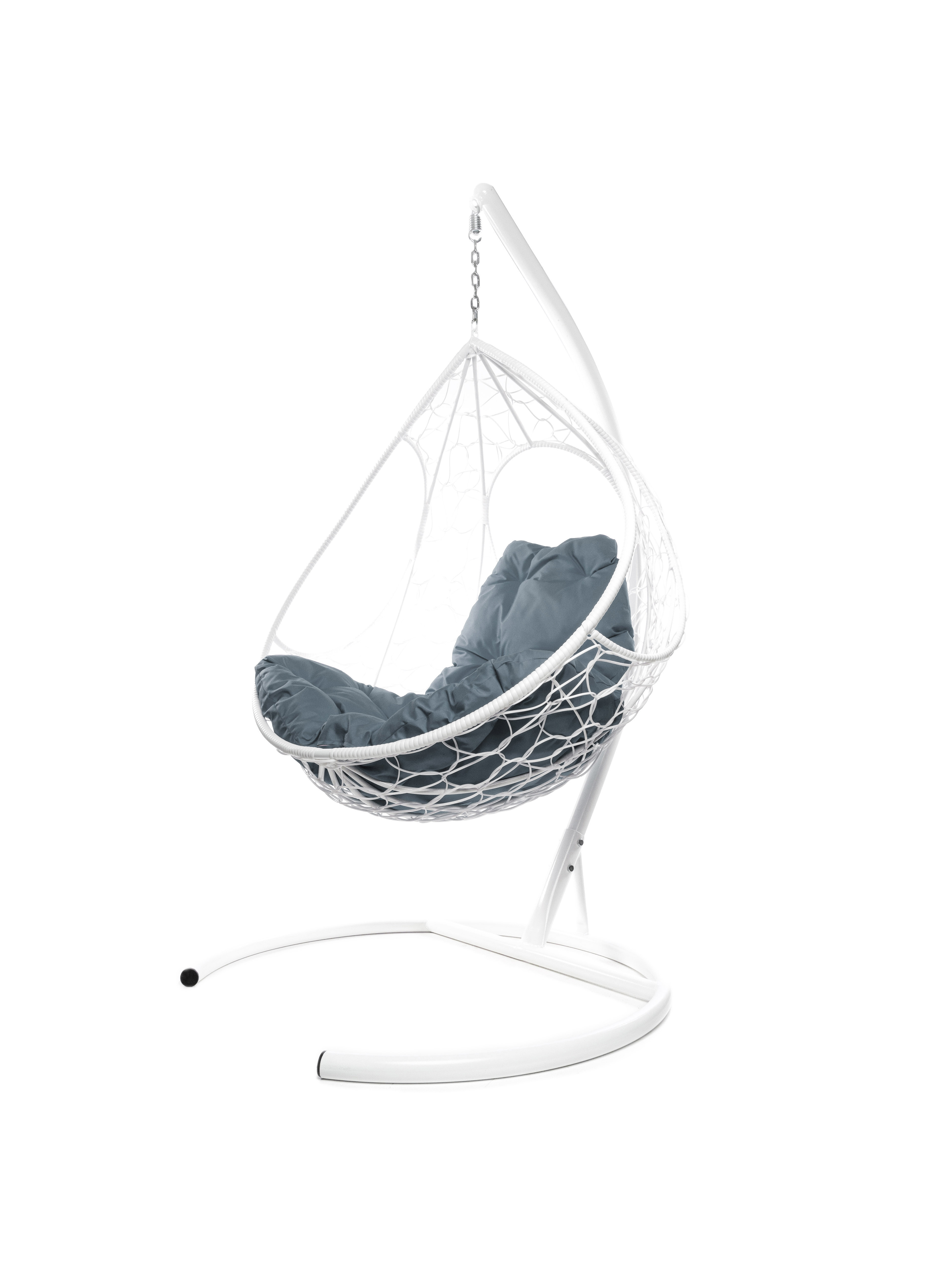 Изображение товара Подвесное кресло-кокон Dолька M-GROUP сталь ротанг до 120 кг белое