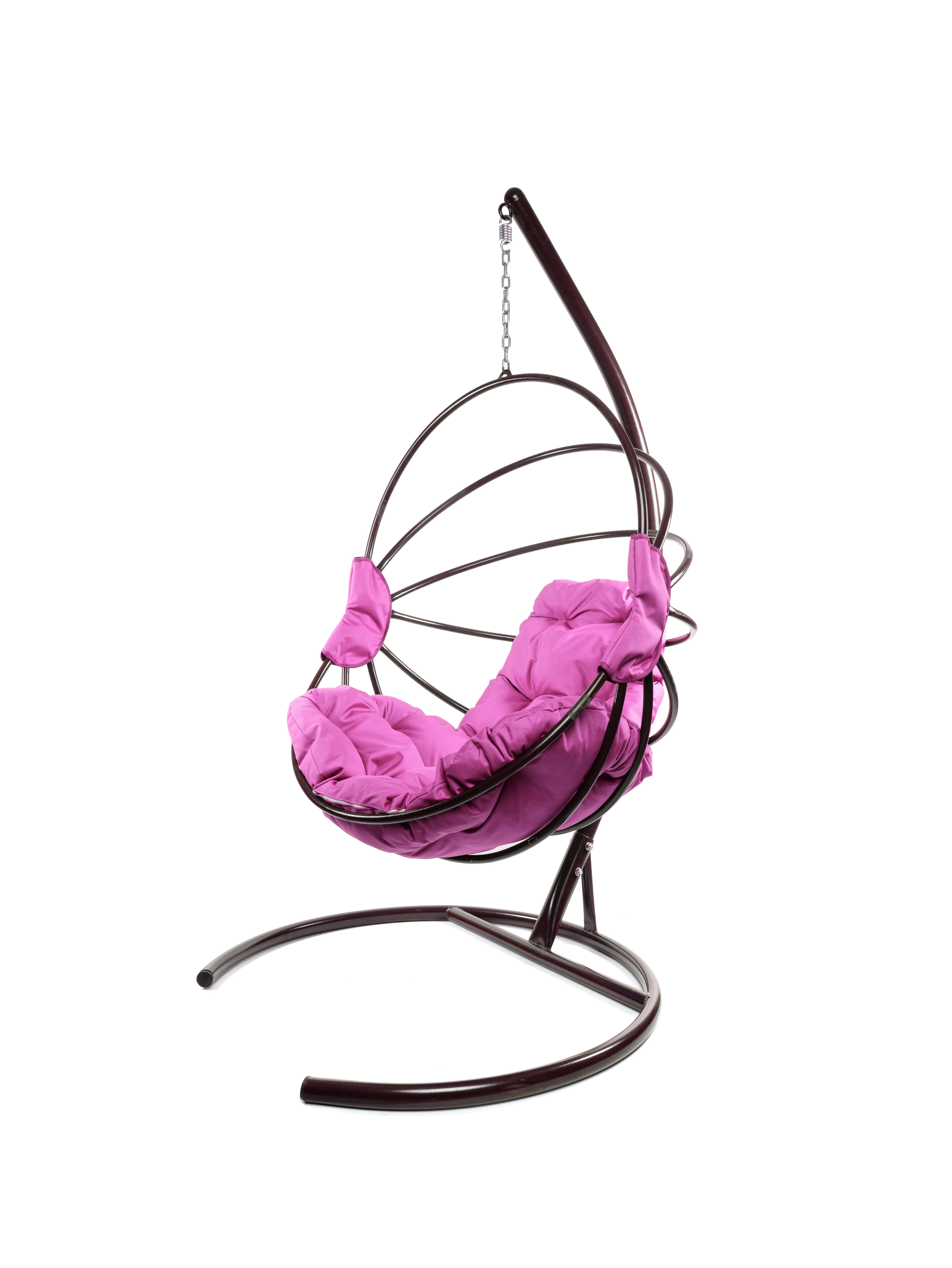 Изображение товара Кресло подвесное Веер M-group 1-местное коричневое с подушкой для отдыха