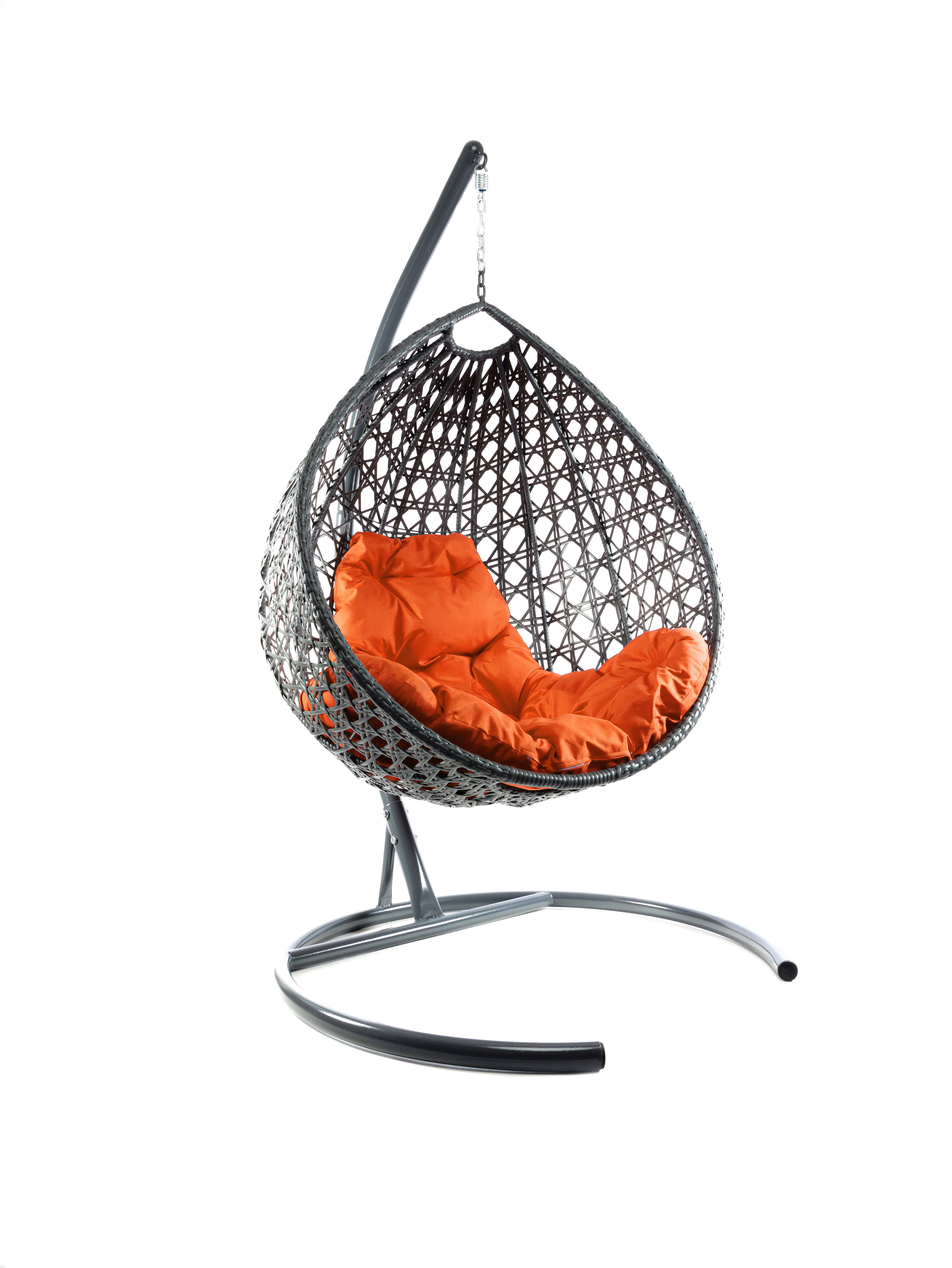 Изображение товара Кресло подвесное M-group Капля люкс одноместное с подушкой серый серебристый