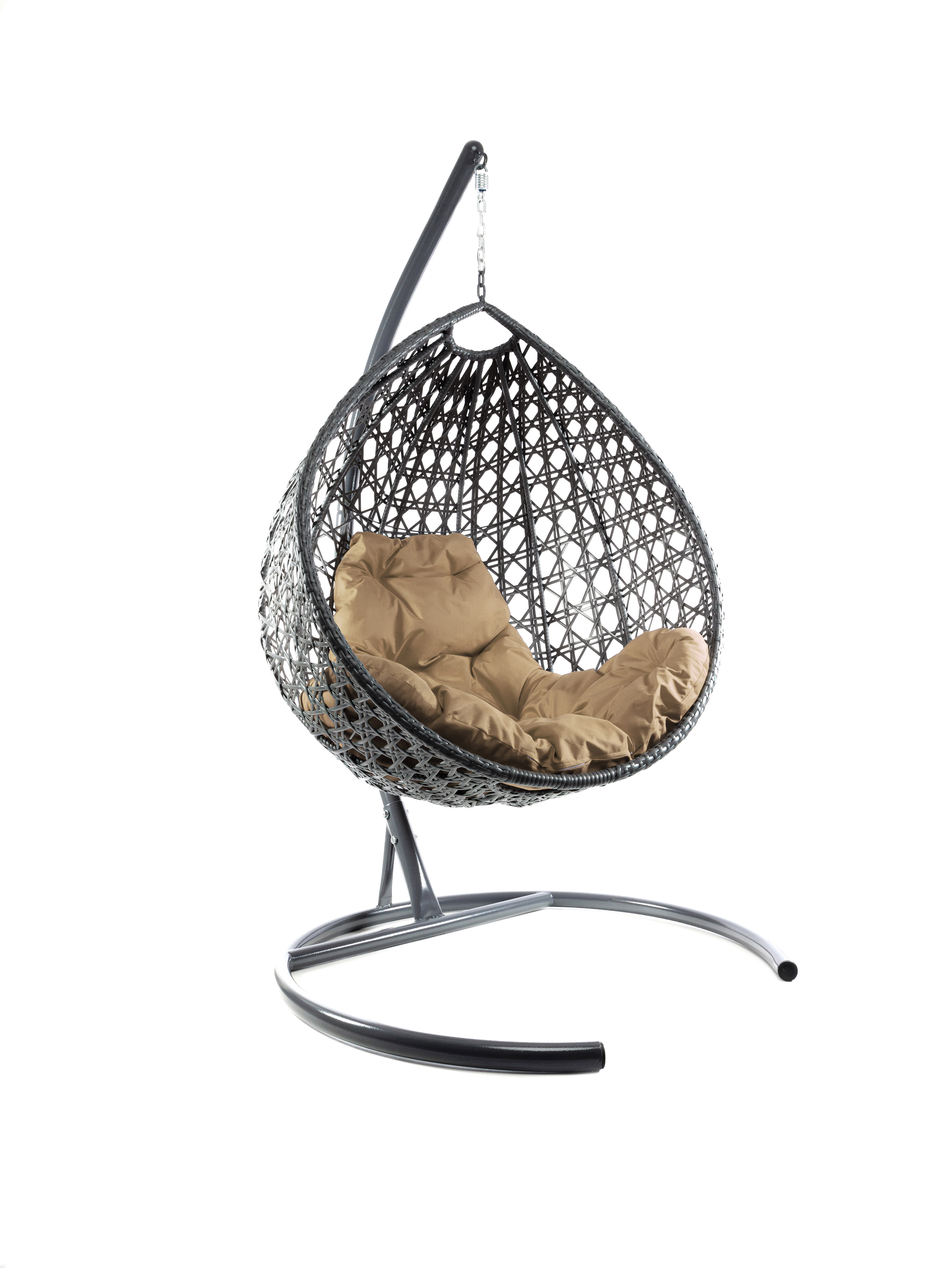 Изображение товара Кресло подвесное M-group 11030301 Капля люкс серый/серебристый