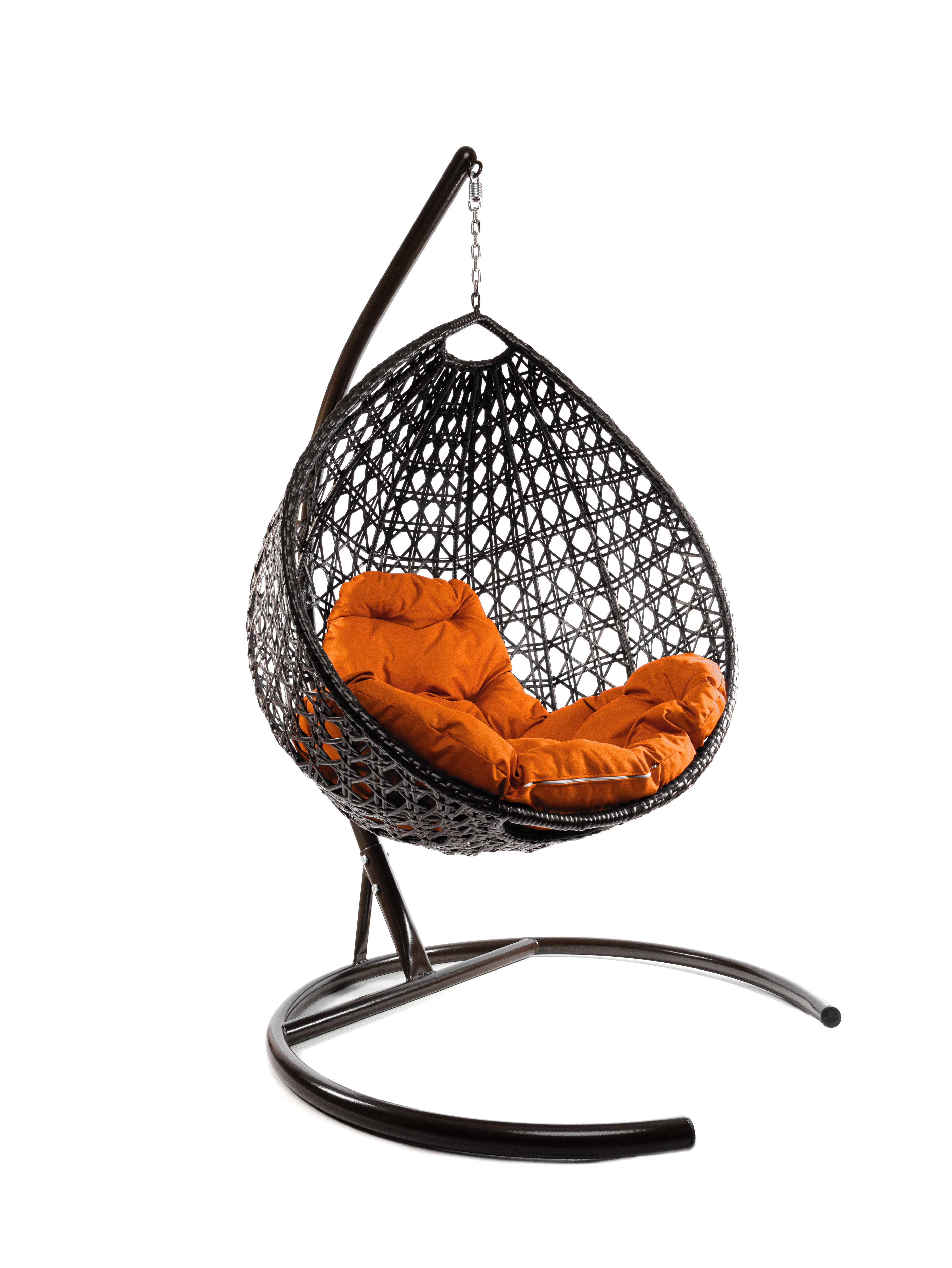 Изображение товара Кресло подвесное Капля люкс 1-местное из ротанга сталь Россия