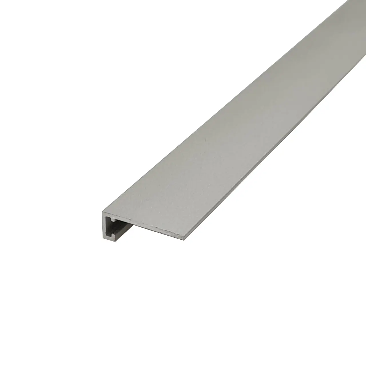 Микроплинтус напольный Русский профиль алюминий цвет серебро 2400x18 мм