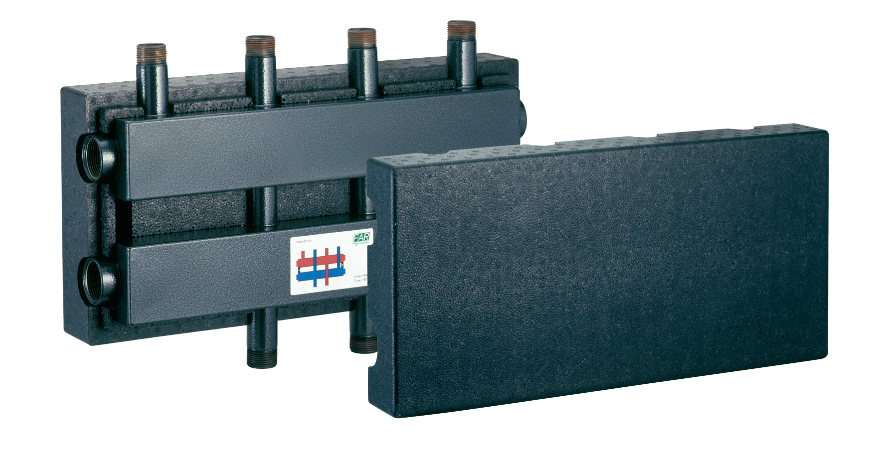 Изображение товара Коллектор распределительный Far 1 1/4" с 3 контурами