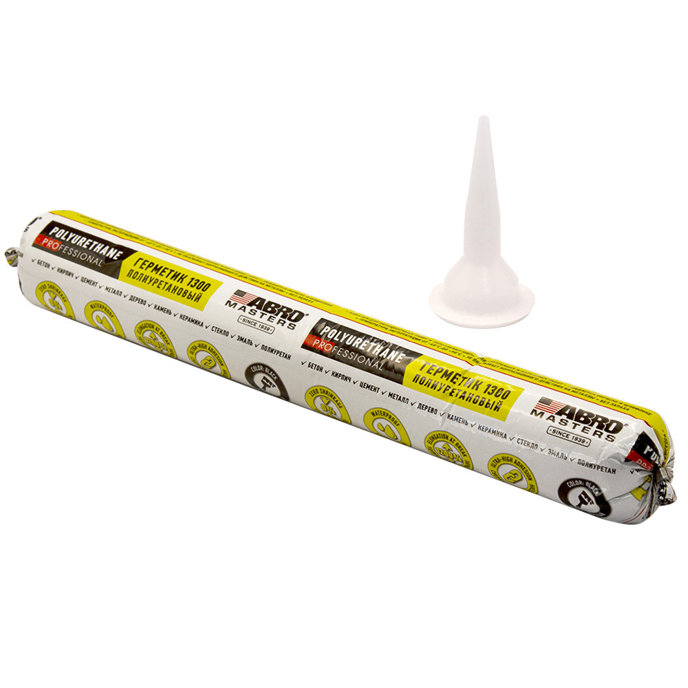 Изображение товара Герметик Abro Masters полиуретановый 600 мл чёрный