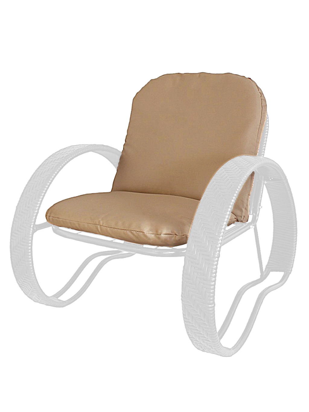 Изображение товара Кресло садовое M-group 12370101 Фасоль с искусственным ротангом