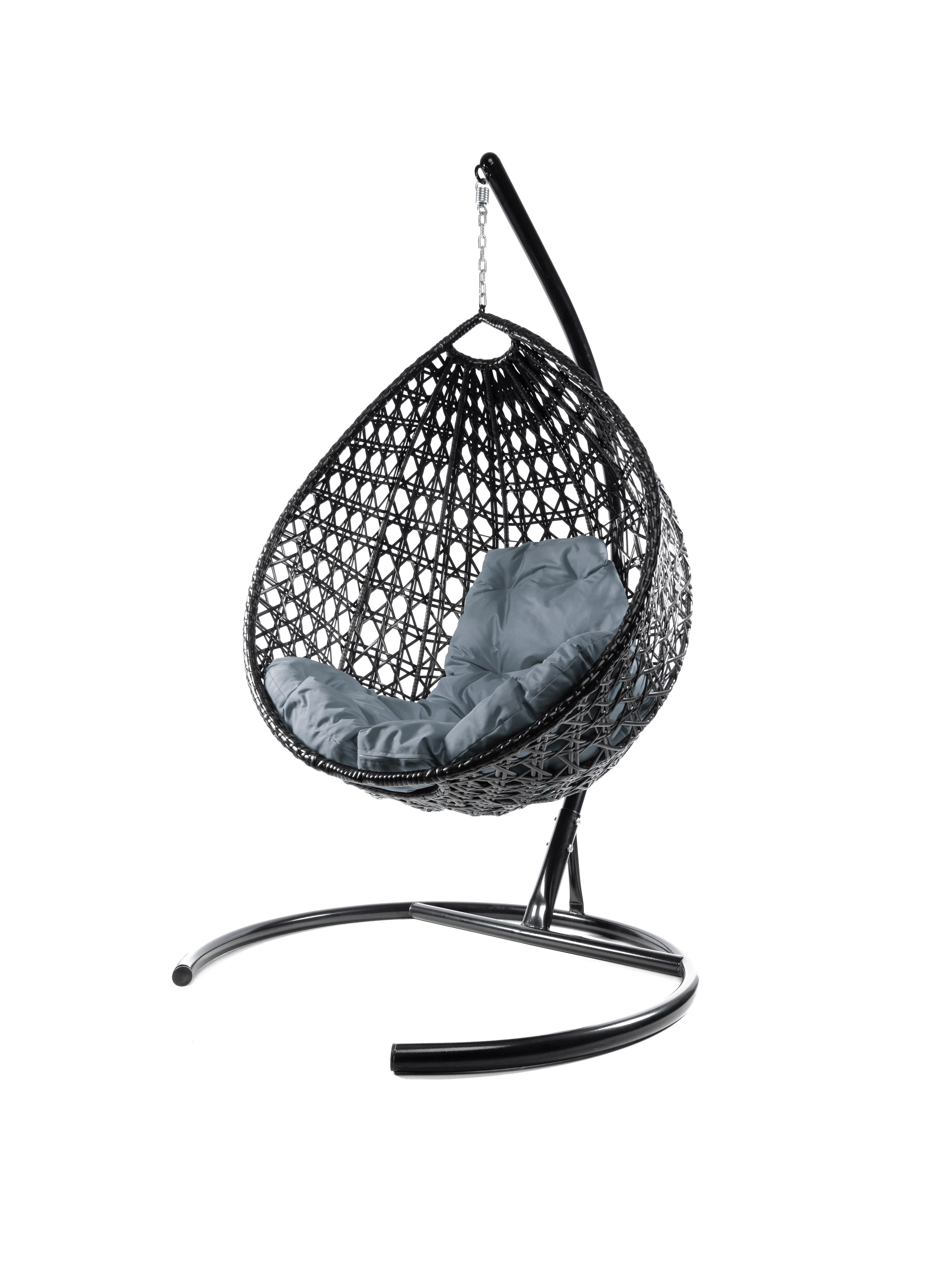 Изображение товара Кресло подвесное М-групп Капля люкс, до 120 кг, черное, Россия