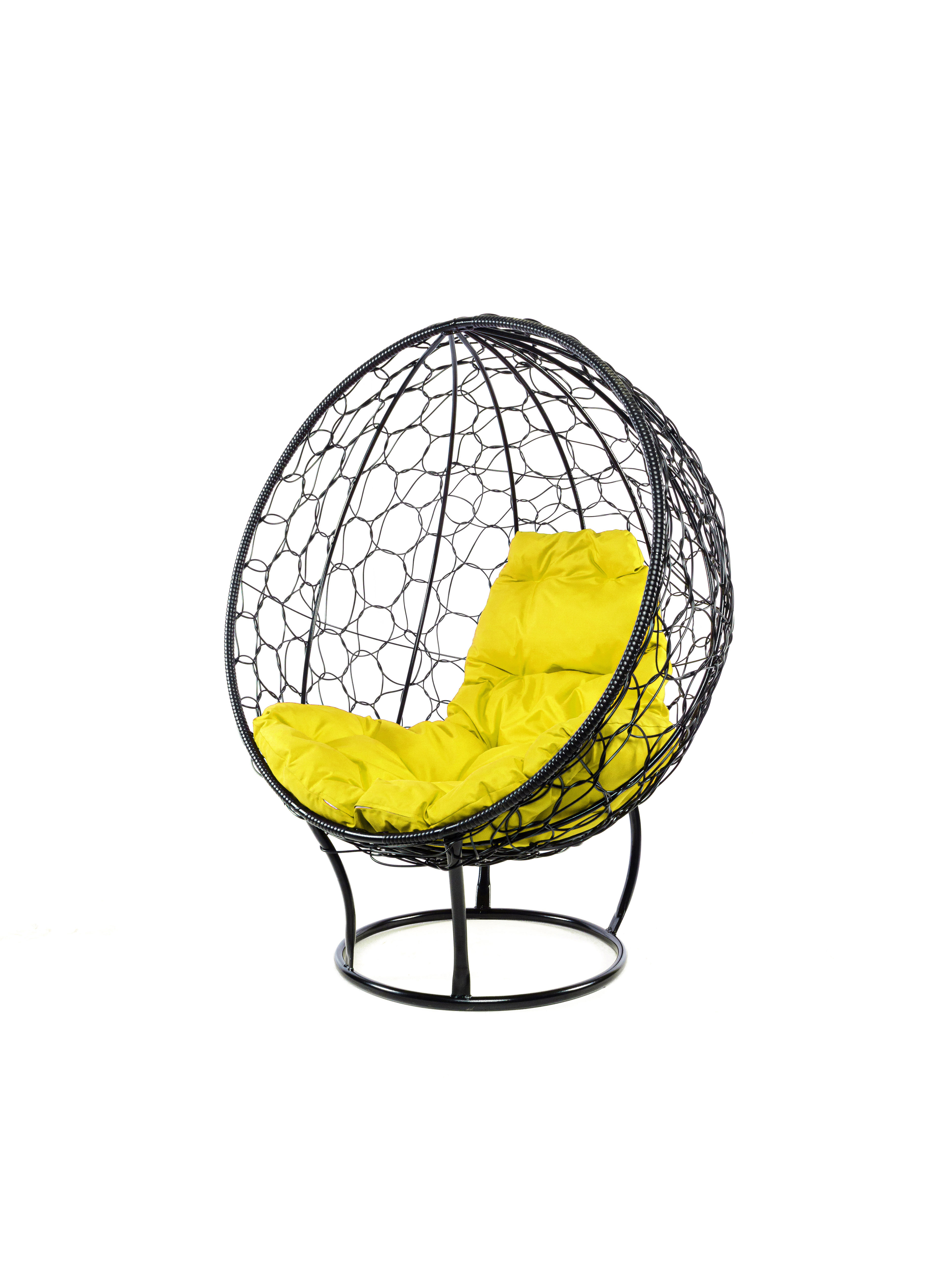 Изображение товара Кресло садовое M-group 11080411 Круг 71 см x 75 см x 62.5 см искусственный ротанг черный