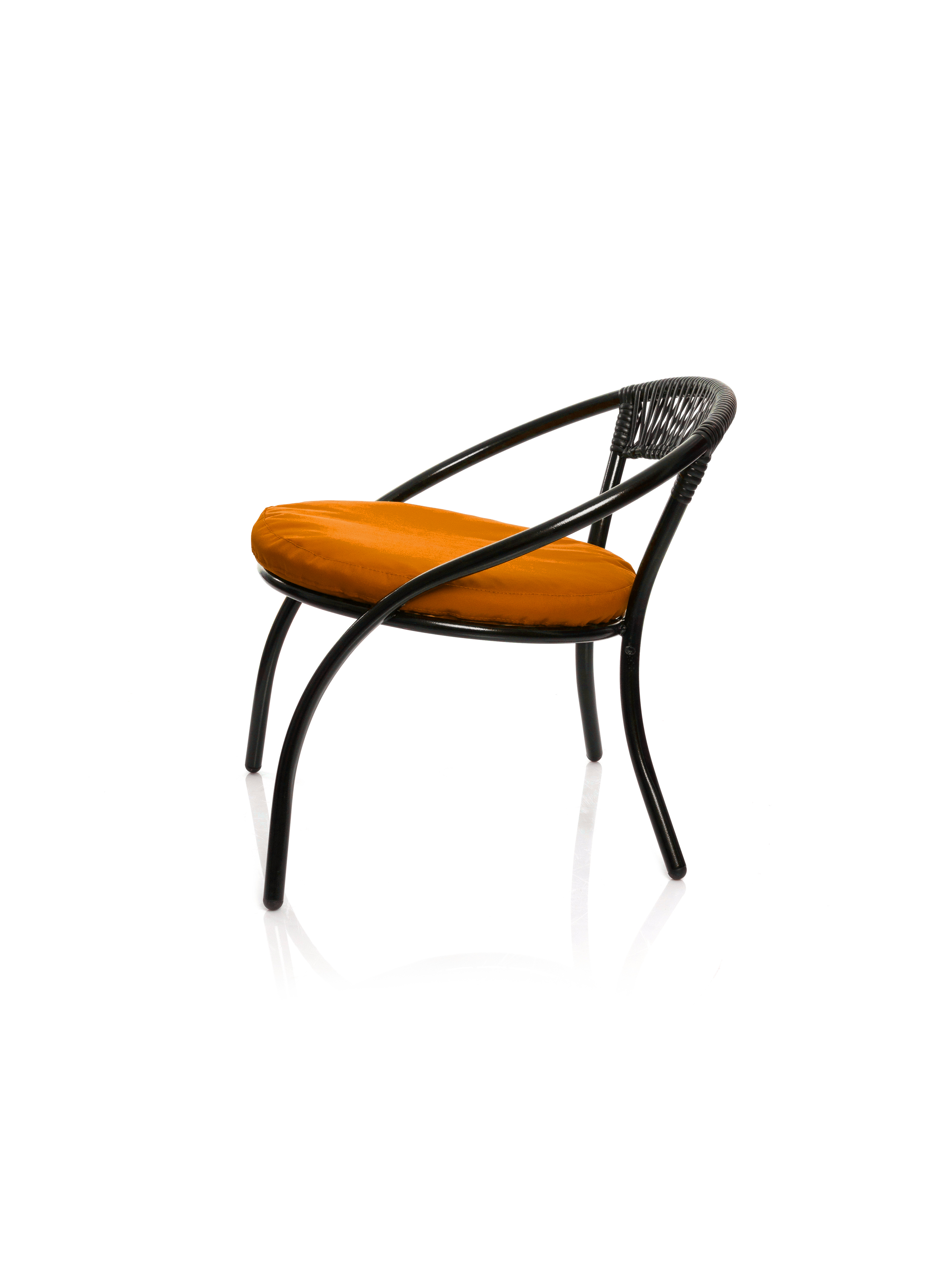 Изображение товара Кресло садовое M-group 12350407 Стамбул 55 см x 54 см x 60 см искусственный ротанг черный