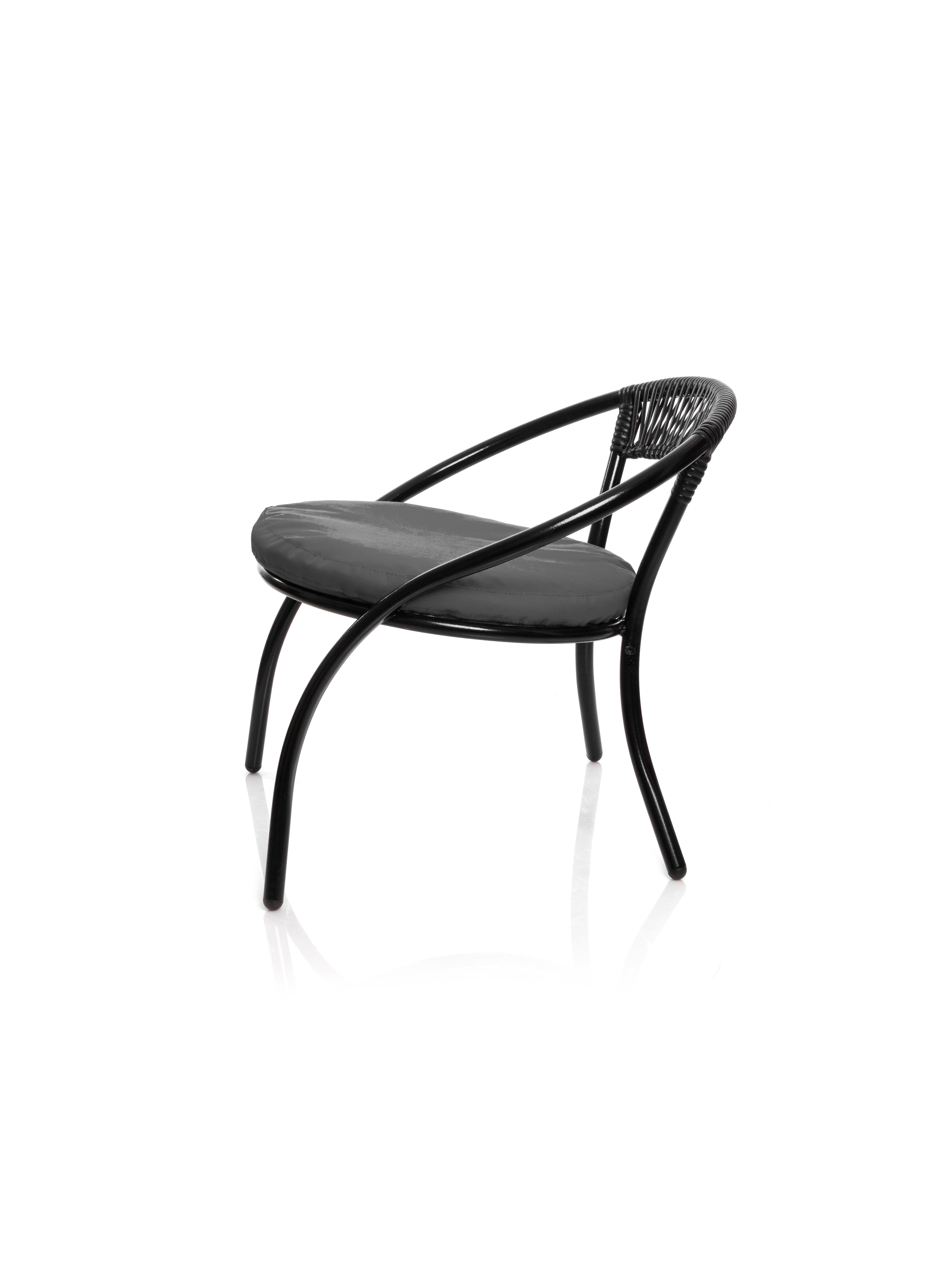 Изображение товара Кресло садовое М-group Стамбул из искусственного ротанга черное 55x54x60 см