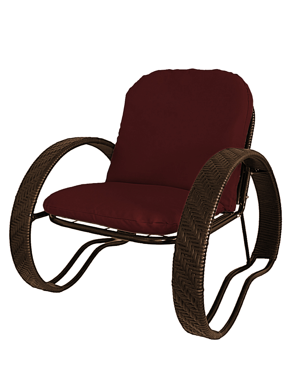 Изображение товара Кресло садовое М-Групп Фасоль из искусственного ротанга для дачи и сада