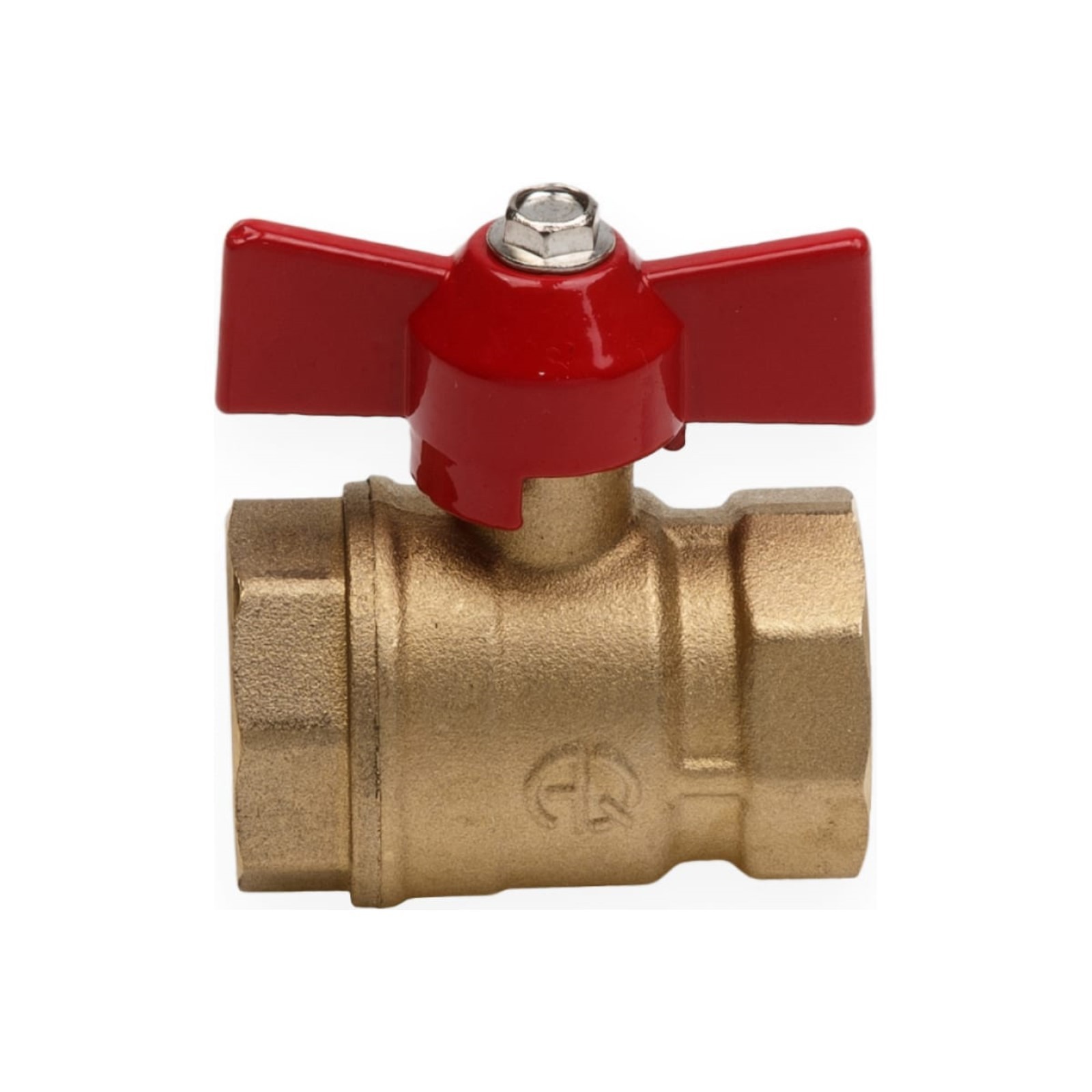 Изображение товара Кран шаровой AQUALINK 11Б27п1 PN16 1/2" латунь бабочка для воды