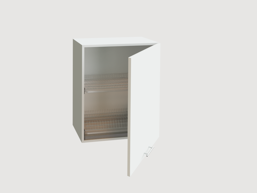 Изображение товара Навесной шкаф с 1 дверцей Сурская мебель Валерия 60x71.6x31.8 см ЛДСП цвет белый/айленд