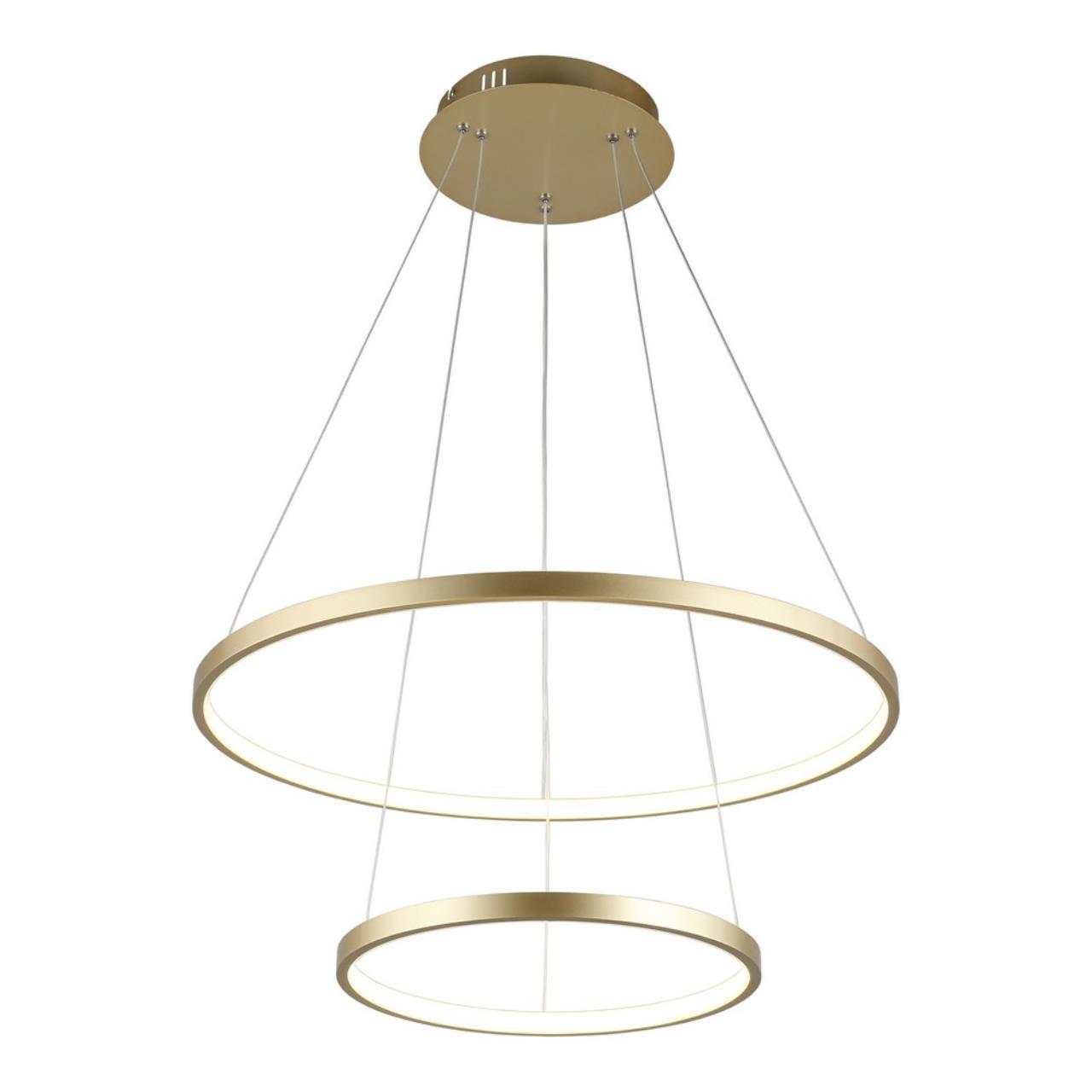 Изображение товара Подвесная светодиодная люстра Aployt Apl.106.30.410 золотистая для низких потолков