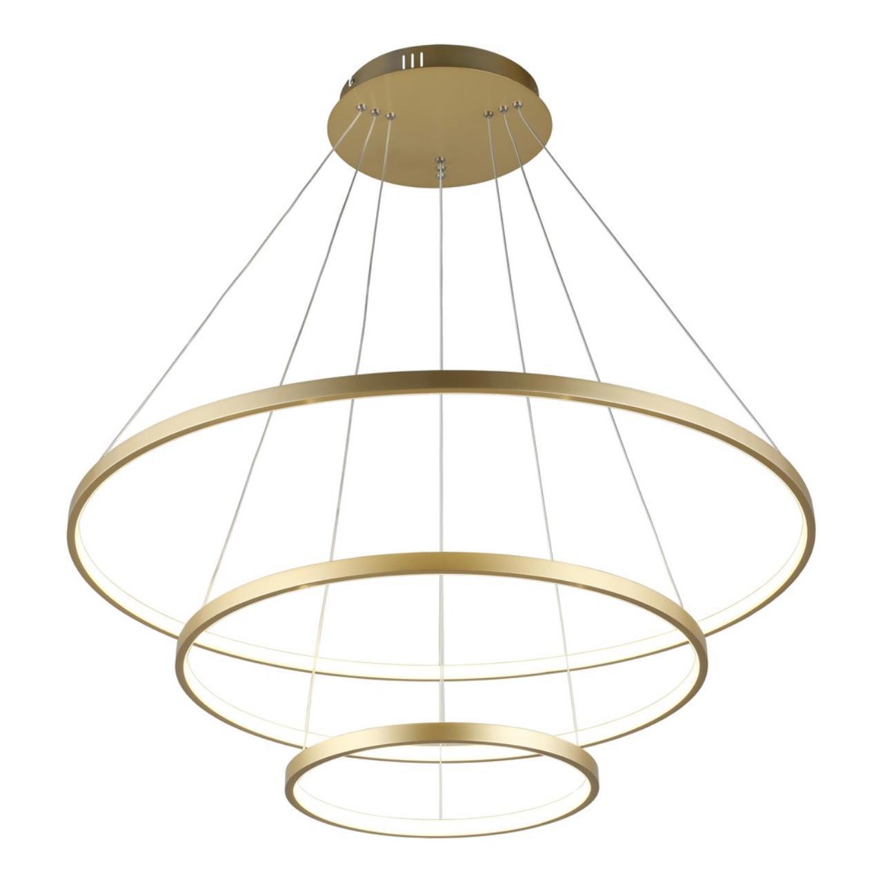 Изображение товара Люстра подвесная светодиодная Aployt Apl.1001.30.410 10 м² нейтральный белый свет цвет жёлтый/золотой