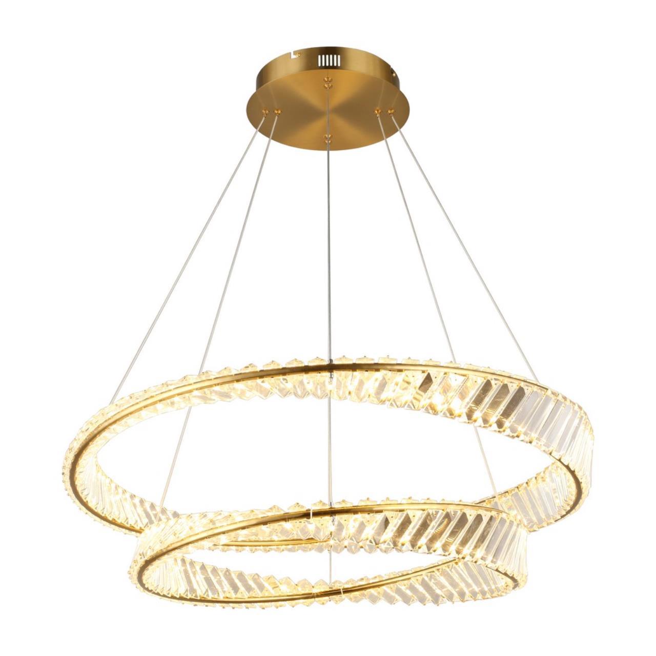 Изображение товара Люстра подвесная светодиодная Aployt Apl.156.30.540 2 м² нейтральный белый свет цвет жёлтый/золотой