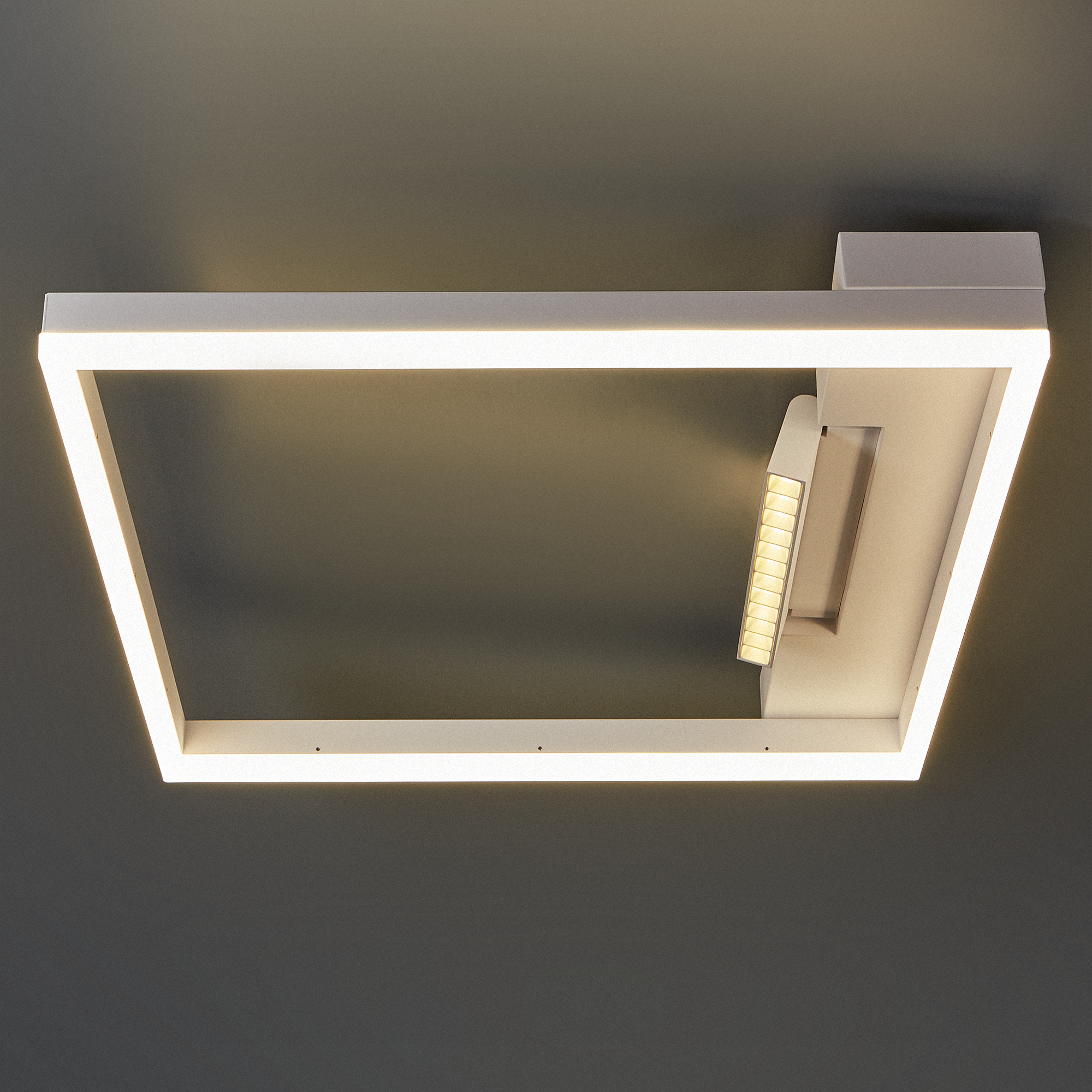 Изображение товара Светодиодная люстра потолочная Frame FR6084CL-L82W Белая современная подвесная