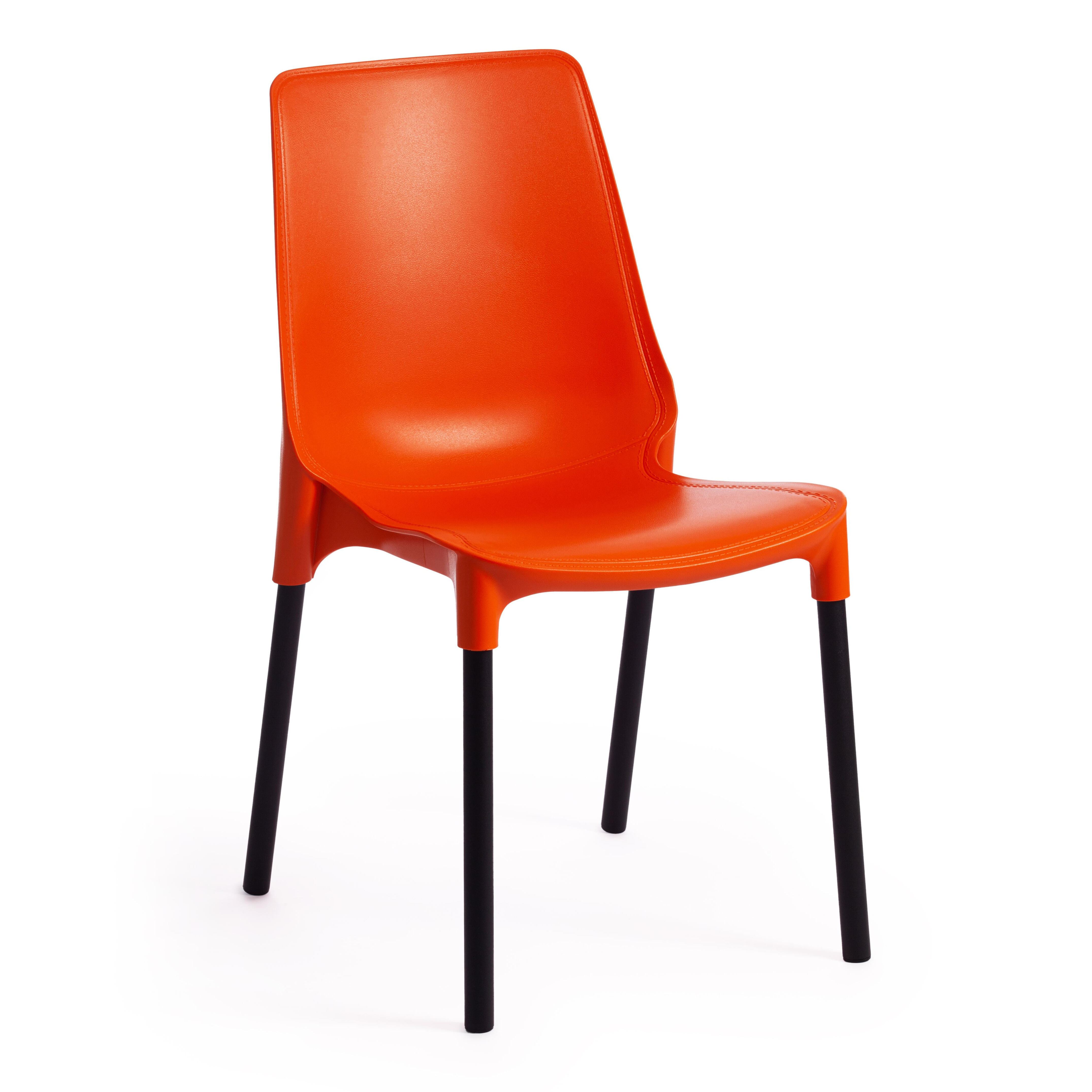 Изображение товара Стул Tetchair Genius 84x56x46 см пластик цвет оранжевый/черный Изображение товара Стул Tetchair Genius 84x56x46 см пластик цвет оранжевый/черный