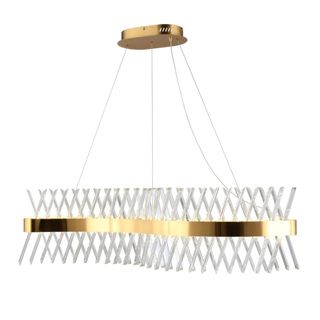 Изображение товара Люстра подвесная светодиодная Omnilux Oml-144-30999 2 м² нейтральный белый свет красный