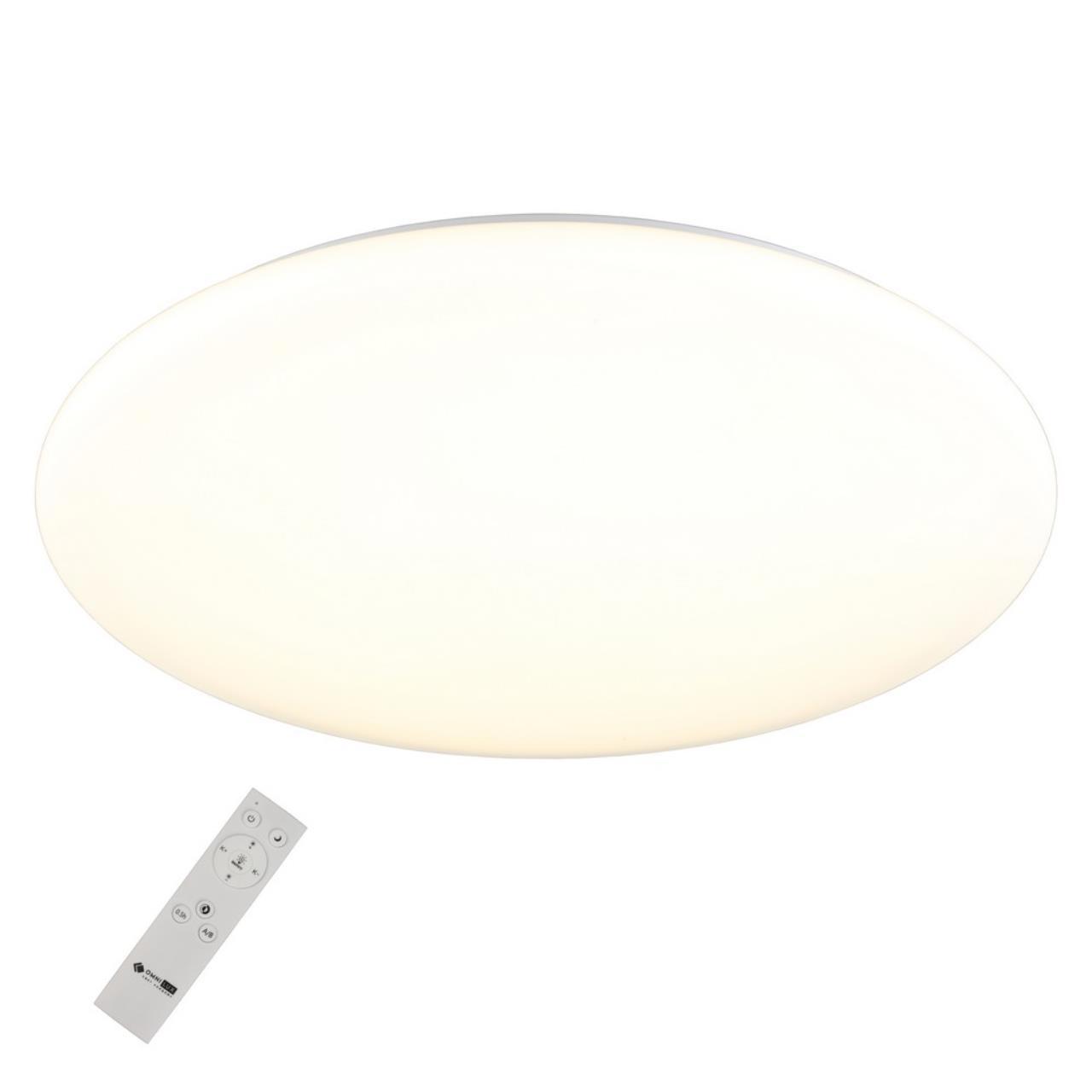 Изображение товара Люстра потолочная светодиодная Omnilux Oml-1001-71034 белый свет пульт управление 12 м²