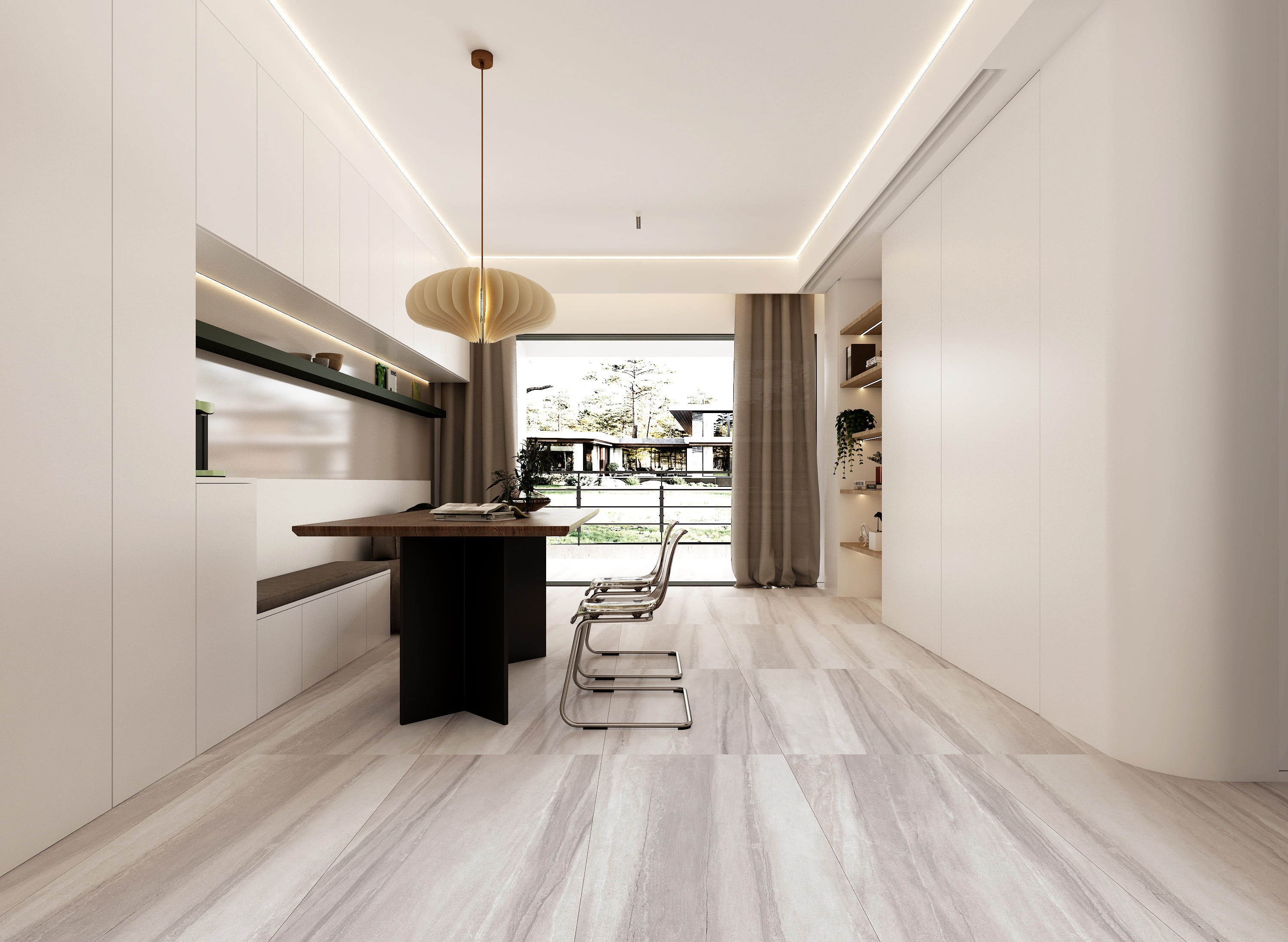 Изображение товара Керамогранит BASCONI HOME Sandstone 60x120 см серый, серебристый, мраморный эффект