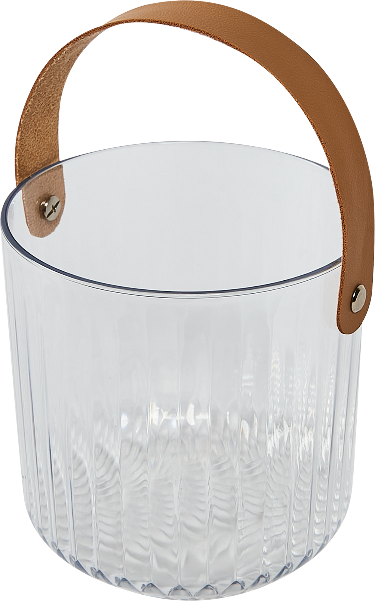 Изображение товара Стильная металлическая корзина для фруктов 13 см прозрачная