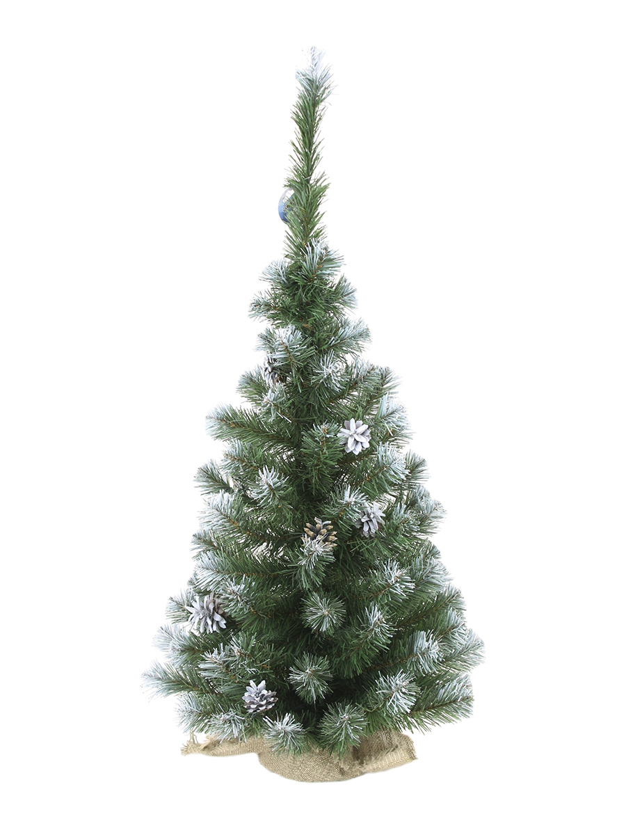 Изображение товара Искусственная елка Morozco 5809 Амурская заснеженная 90 см с шишками и снежным эффектом