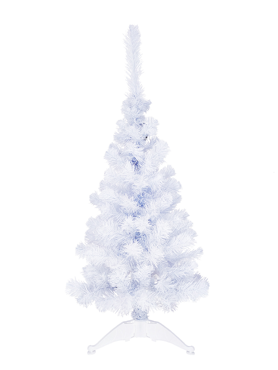 Изображение товара Ель новогодняя искусственная Белоснежка 120 см из ПВХ с разборной конструкцией