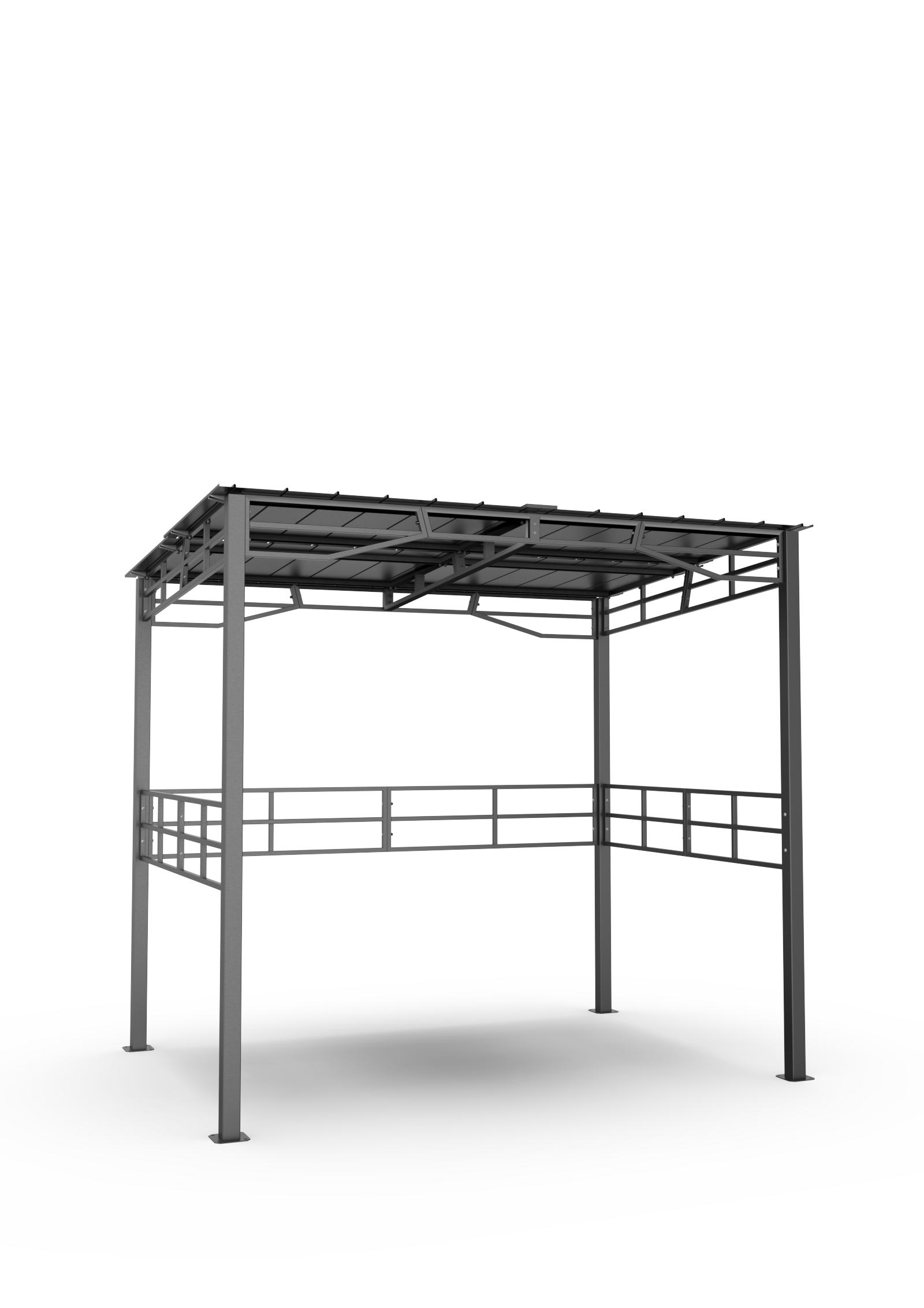 Изображение товара Павильон для гриля Grillux Storm 239x217 см сборно-разборный из стали черный