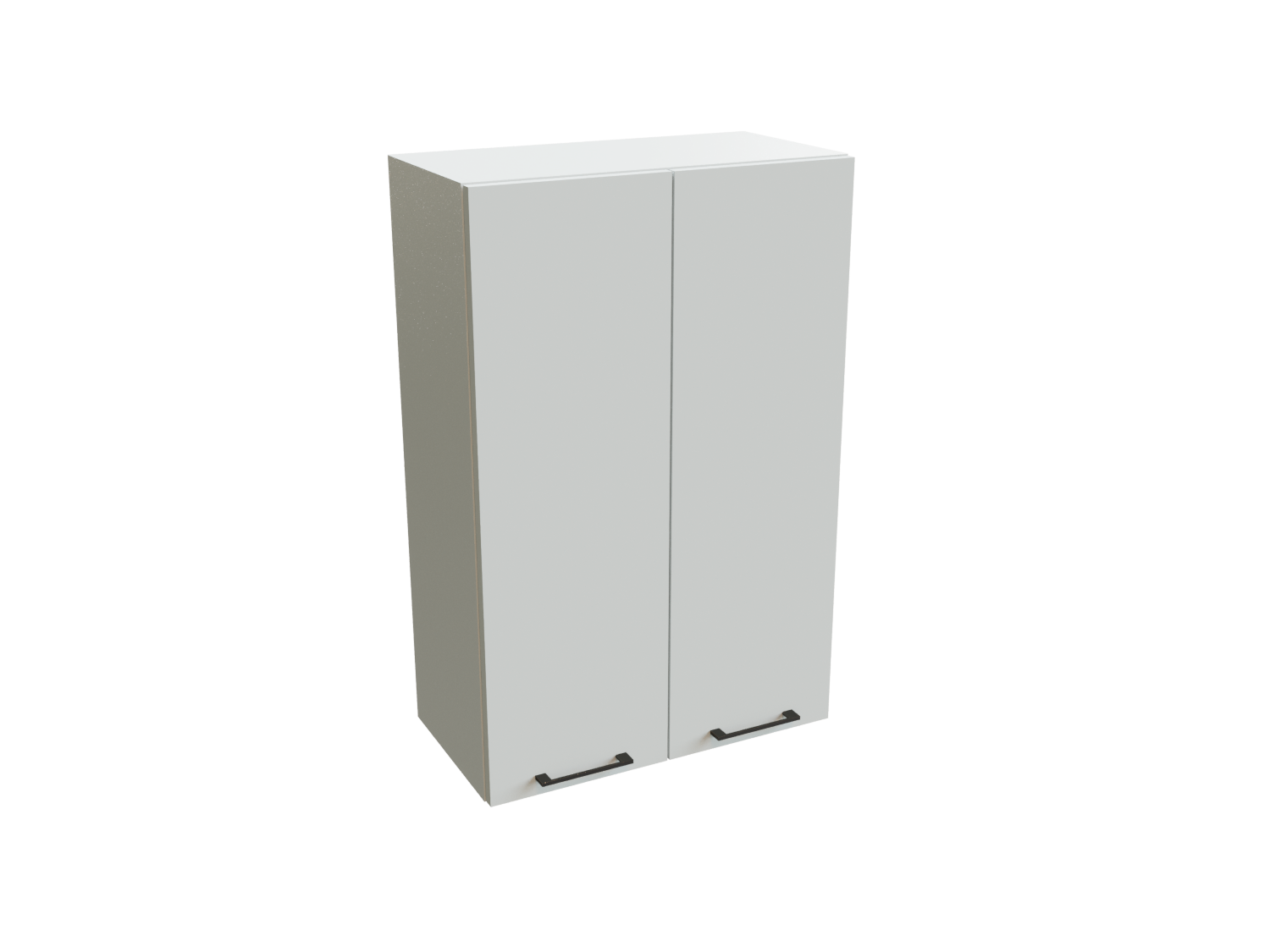 Изображение товара Навесной шкаф с 2-мя дверцами Сурская Мебель Эстетик 60x92x31.80 см МДФ цвет белый/магнолия матовый