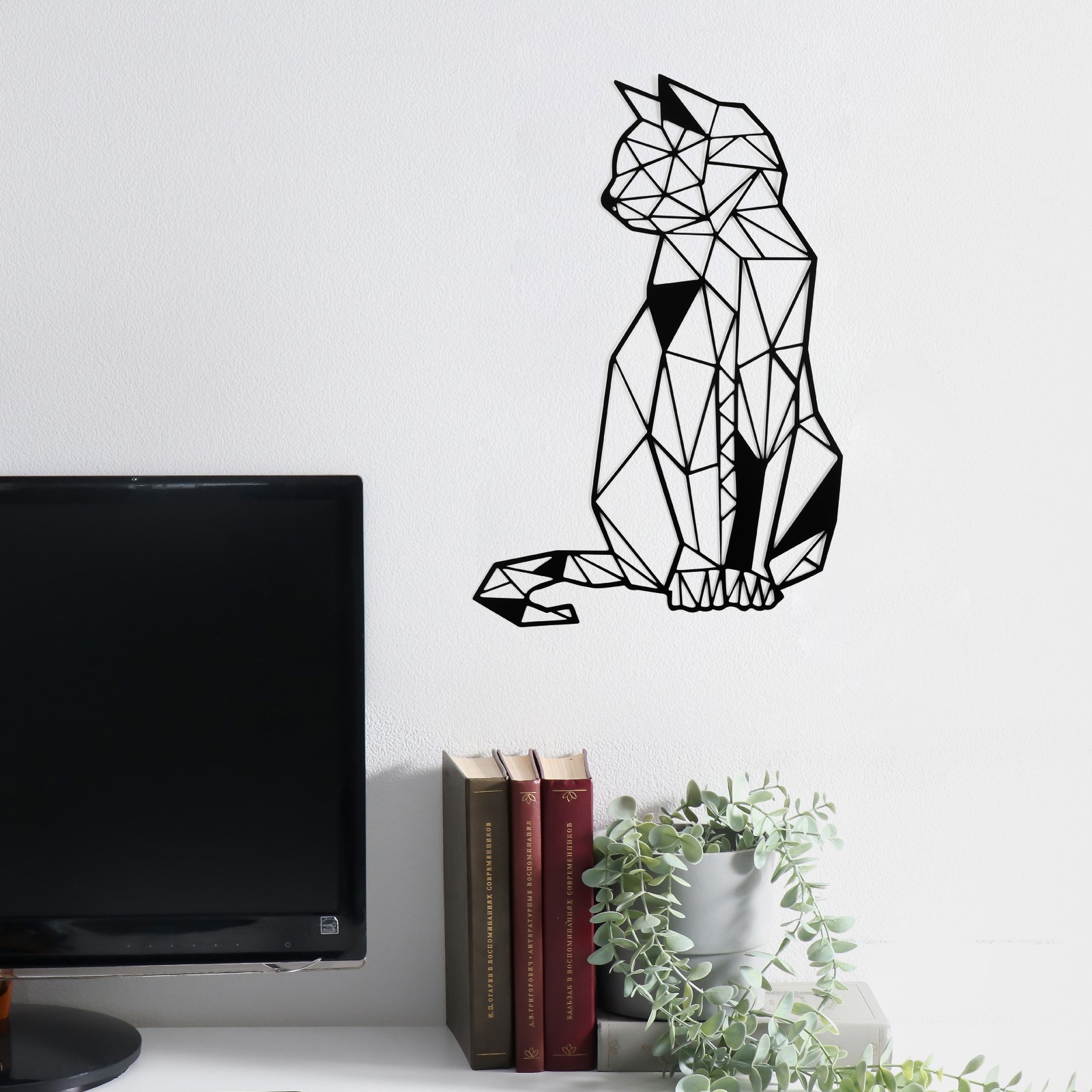 Изображение товара Панно интерьерное Кошка Грани 45x30 см