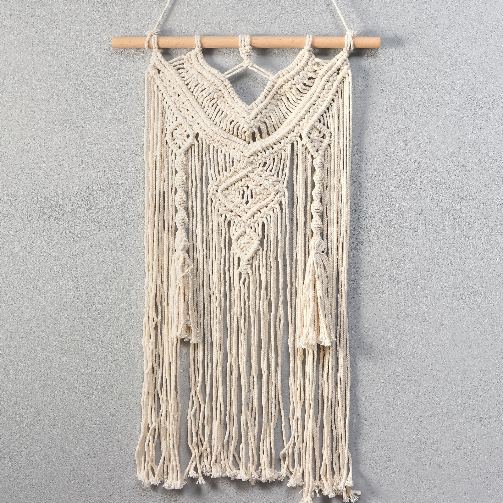 Изображение товара Панно интерьерное в технике макраме "Ожерелье" 64x35 см