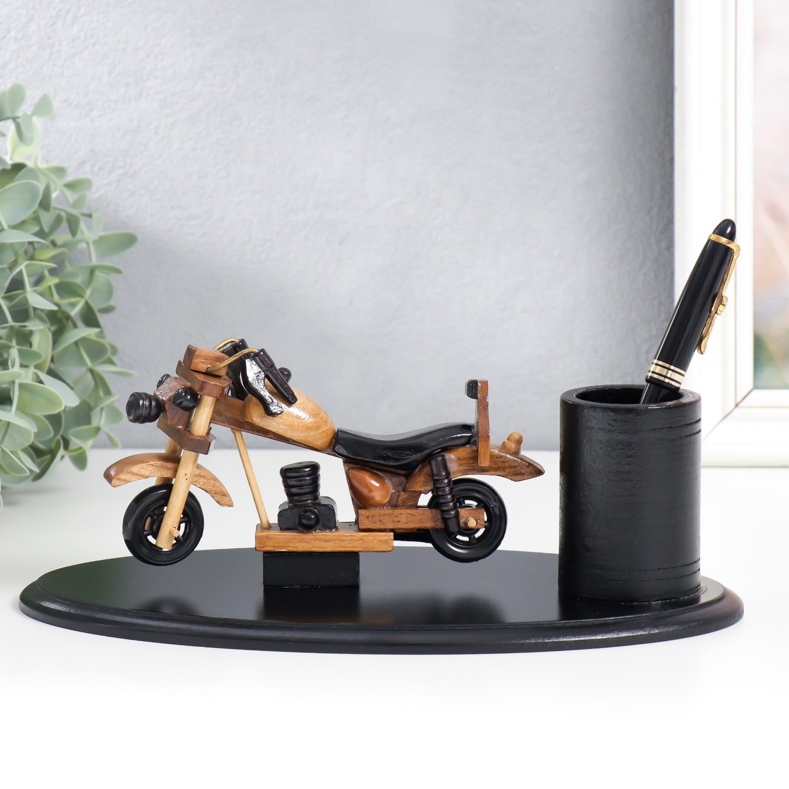 Изображение товара Подставка под ручки "Мотоцикл" 11.5x26.3x13.7 см