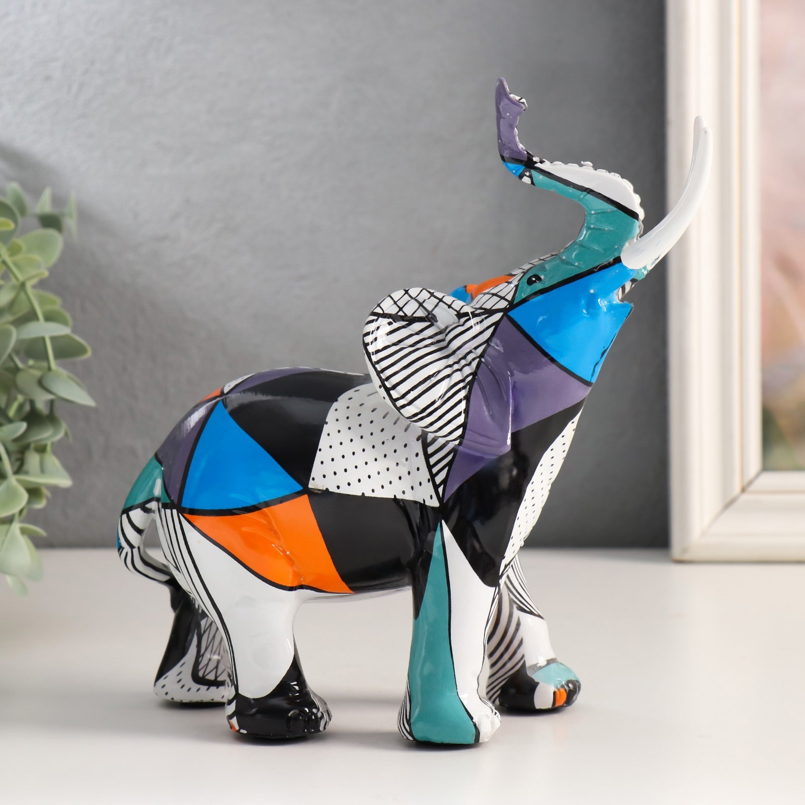 Изображение товара Сувенир "Африканский слон. Абстракция" 8x13x19 см