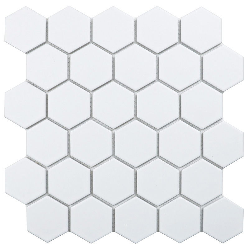 Изображение товара Мозаика Starmosaic Hexagon small white matt 26.5x27.8 см белая